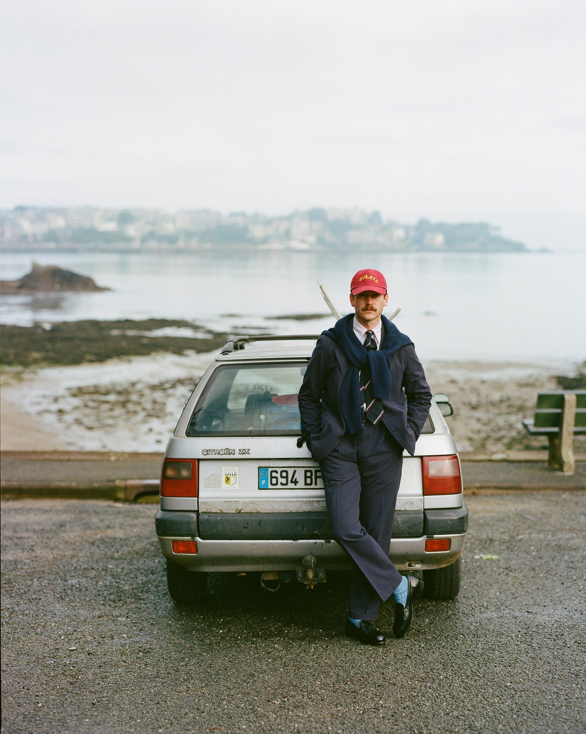 Navy Seersucker Games Trousers - Image 7