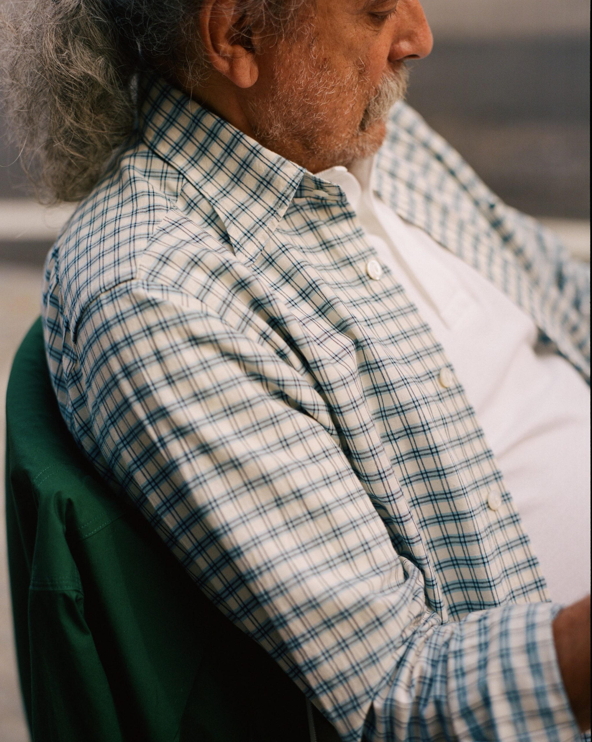 White Cotton Two-Button Henley T-Shirt - Image 5