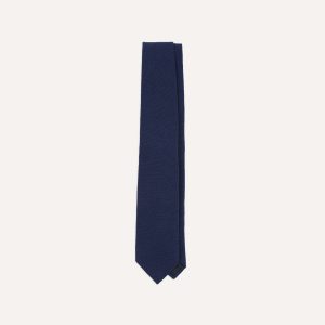 Indigo Pure Cashmere Solid Tipped Tie