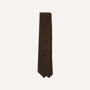 Rust Shetland Wool Tipped Tie