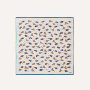 Ecru Bathers Print Silk Bandana