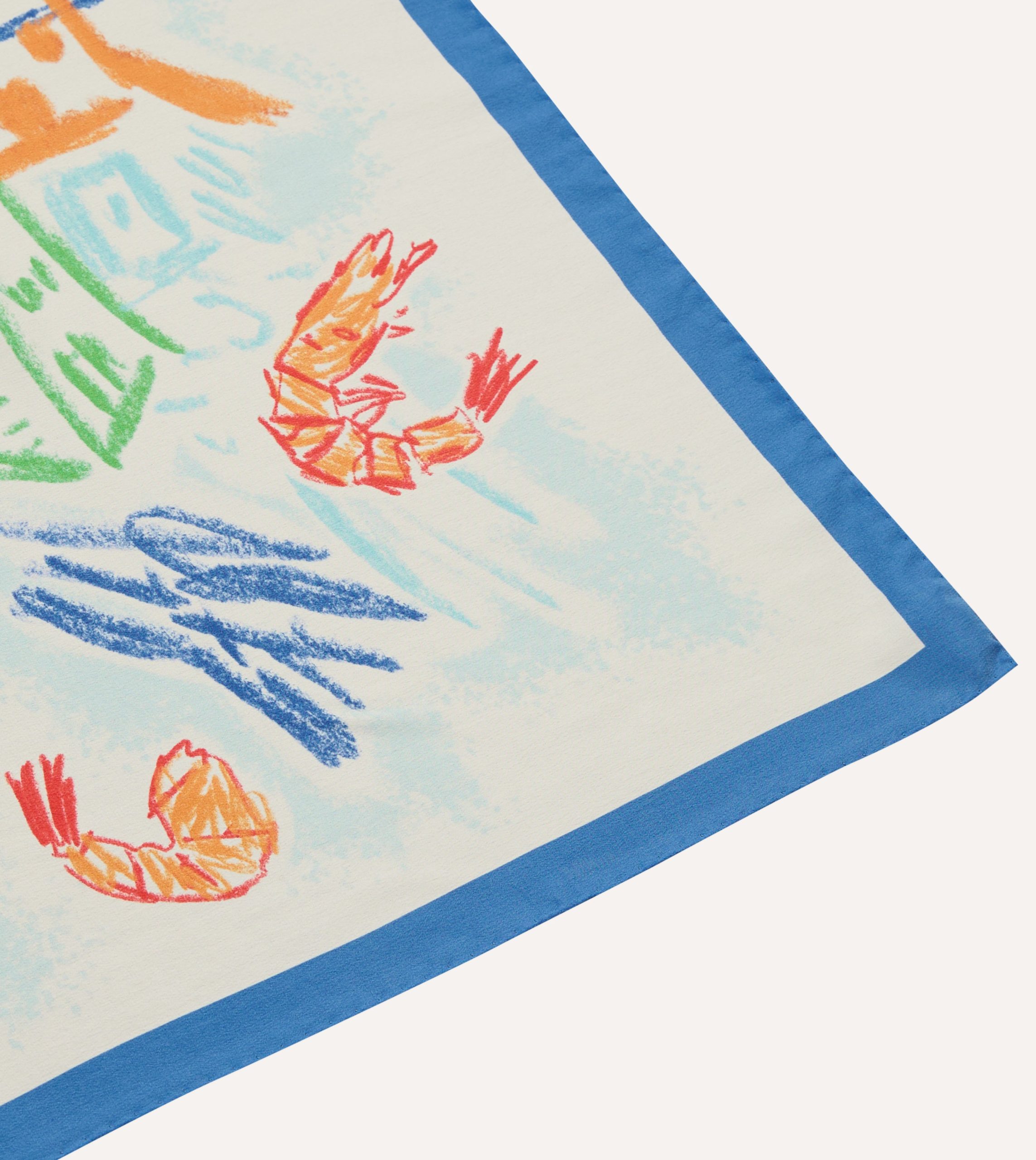 Michael McGregor for Drake's The Port Print Silk Bandana - Image 3