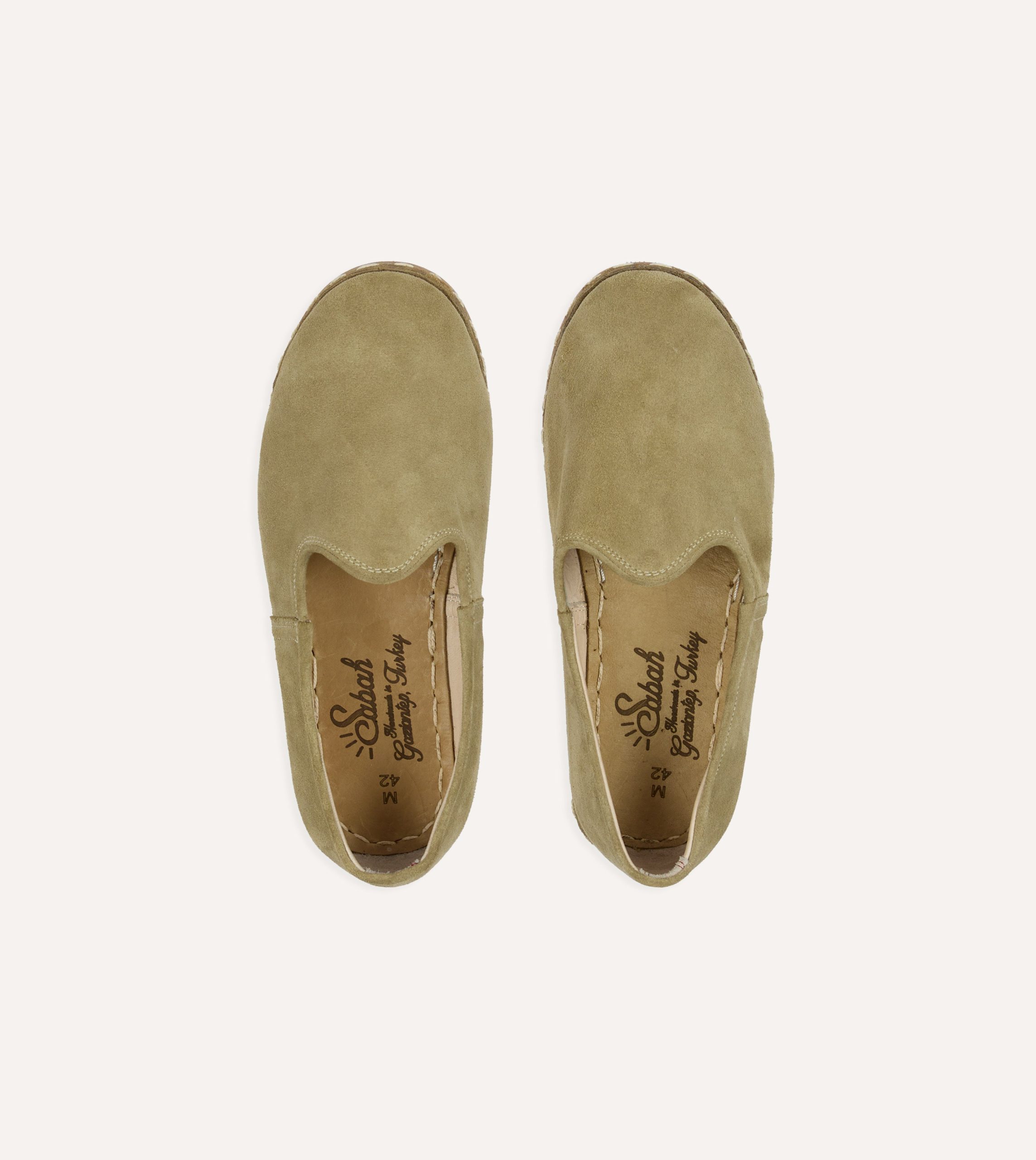 Sabah Olio Olive Suede Shoes - Image 4