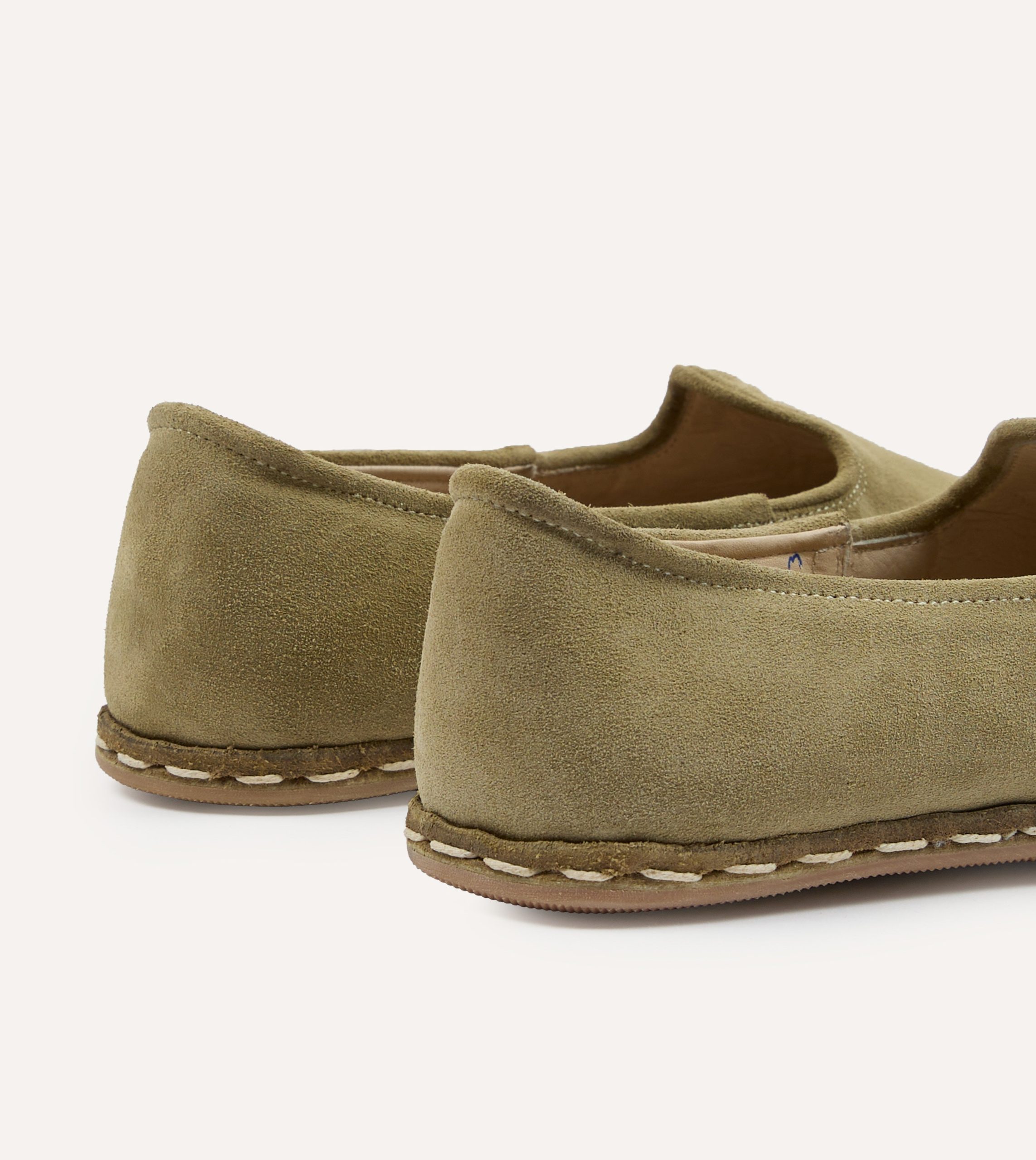 Sabah Olio Olive Suede Shoes - Image 5