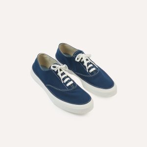 Wakouwa by Anatomica Navy Cotton Canvas Oxford Trainers