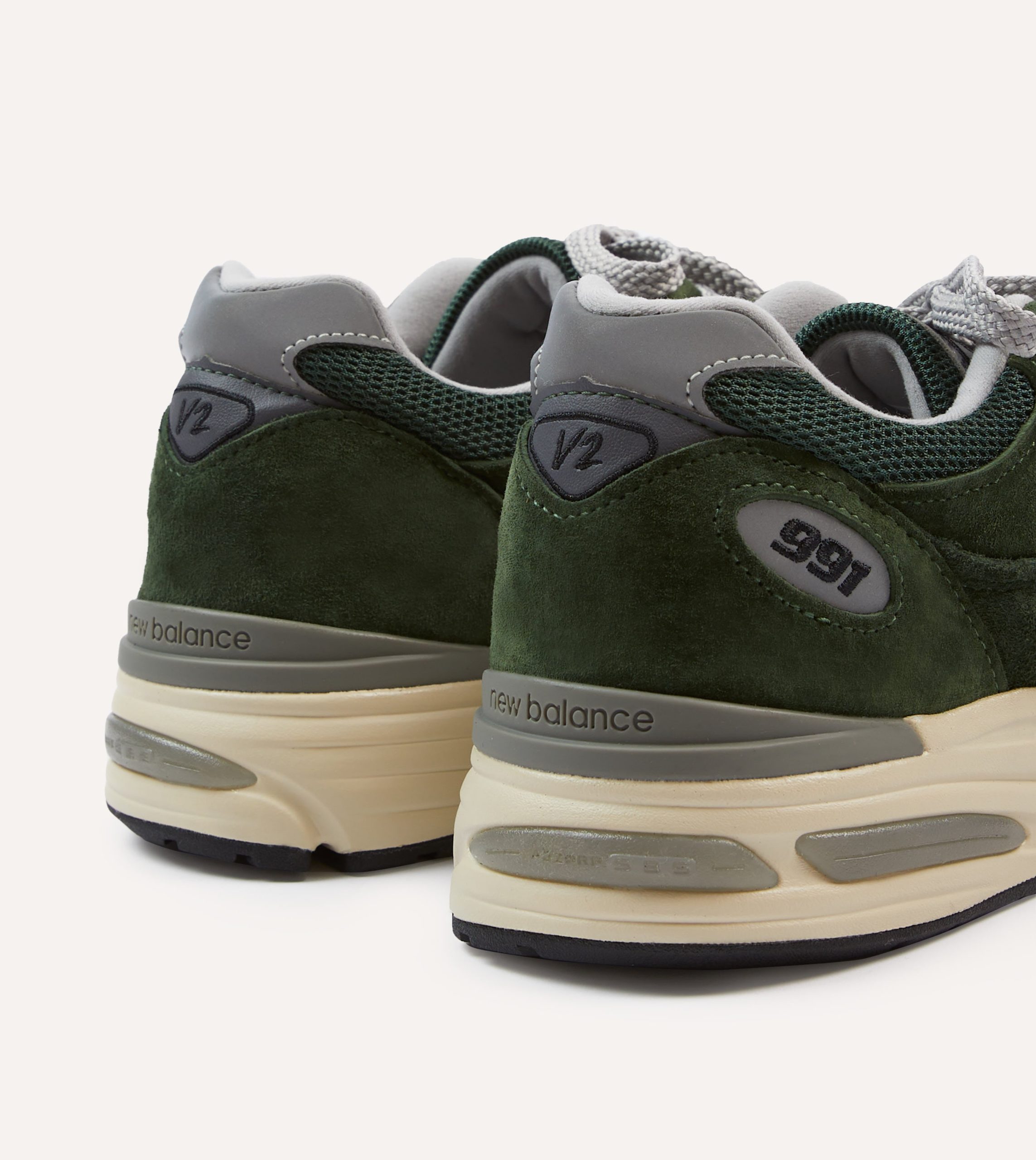 New Balance Kombu Green Made in UK 991v2 Trainers - Image 5
