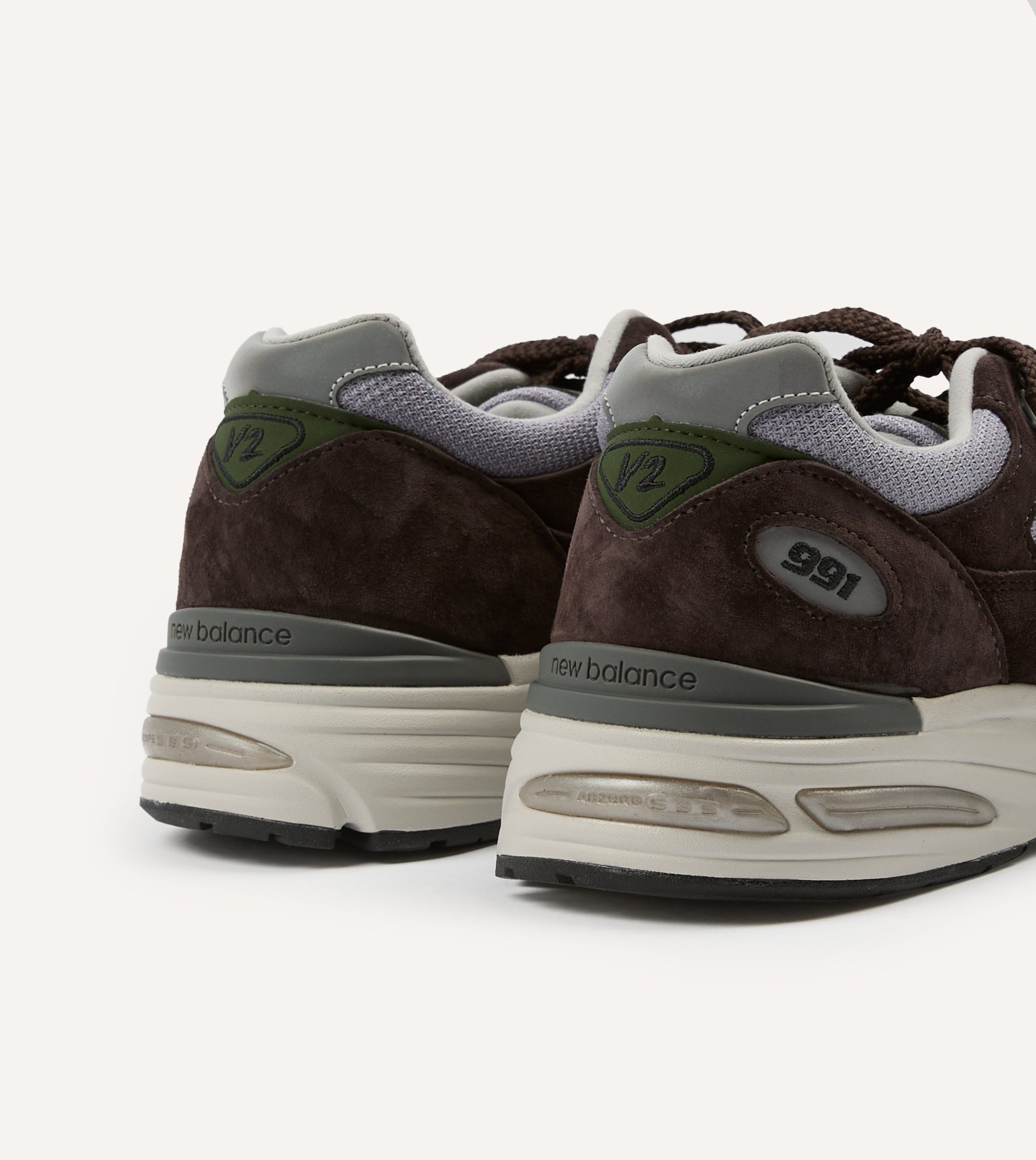 New Balance Brown 'Essentially Offbeat' Made in UK 991v2 Trainers - Image 5
