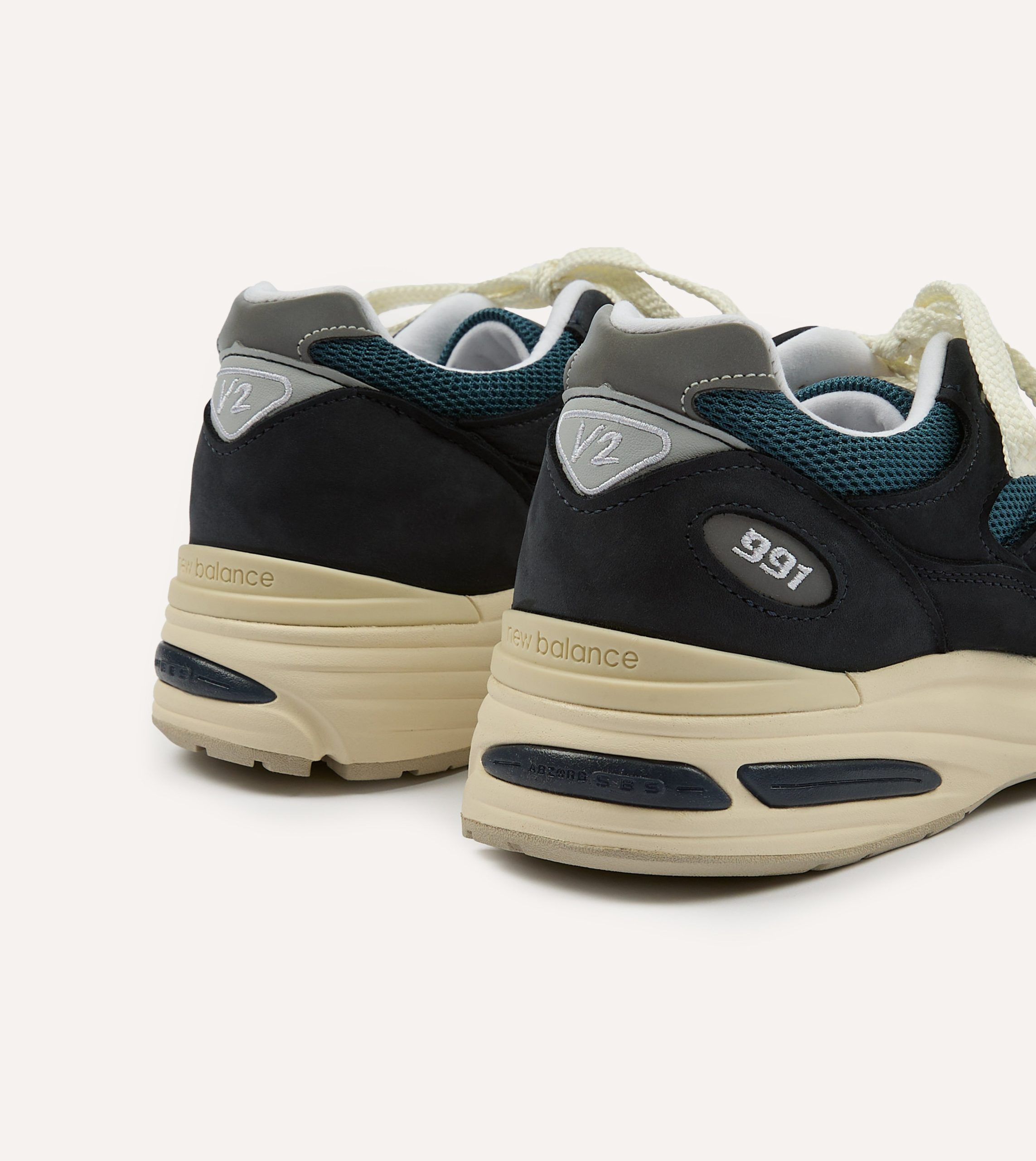 New Balance Navy 'Vintage Sport' Made in UK 991v2 Trainers - Image 5