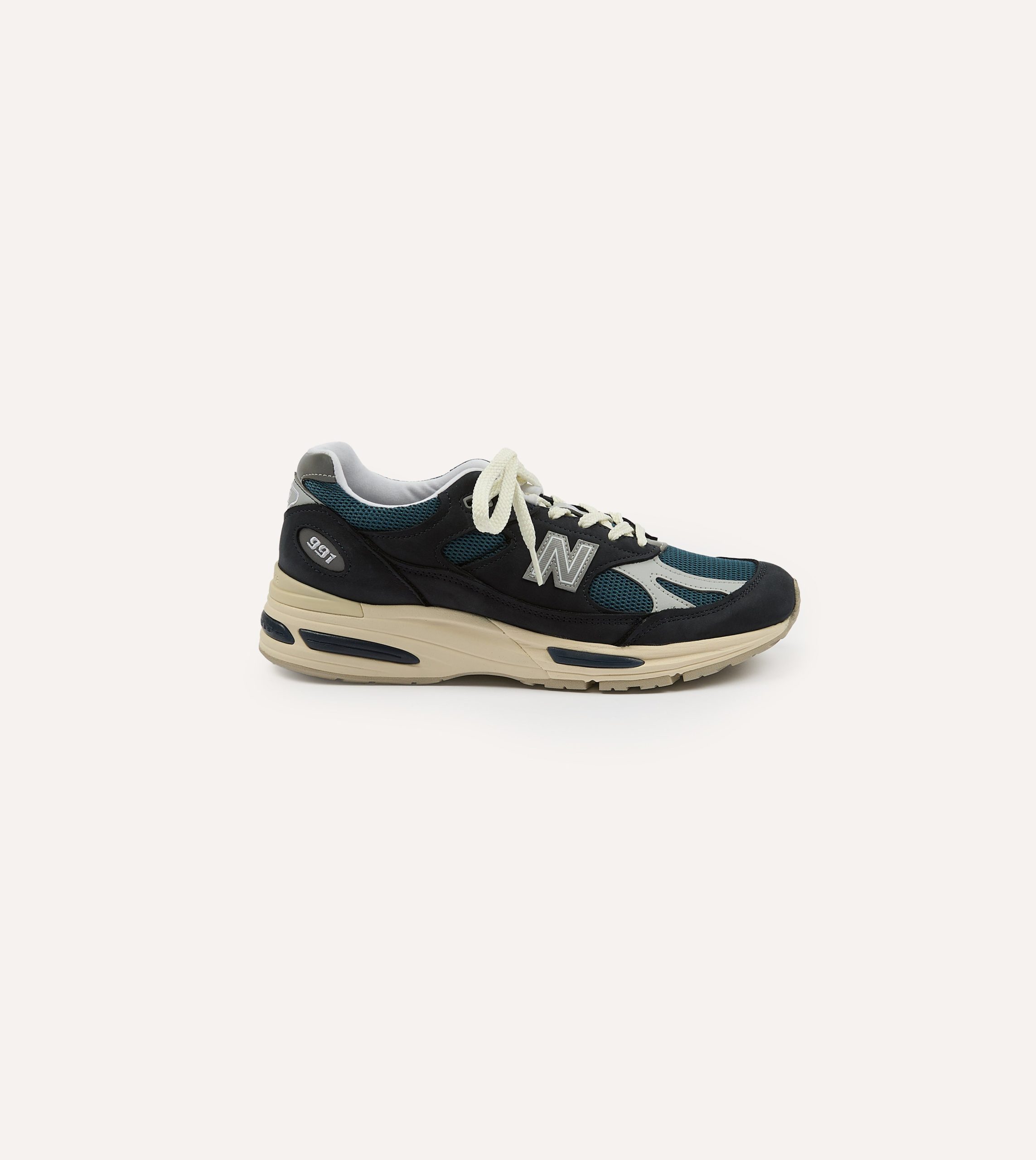 New Balance Navy 'Vintage Sport' Made in UK 991v2 Trainers - Image 6