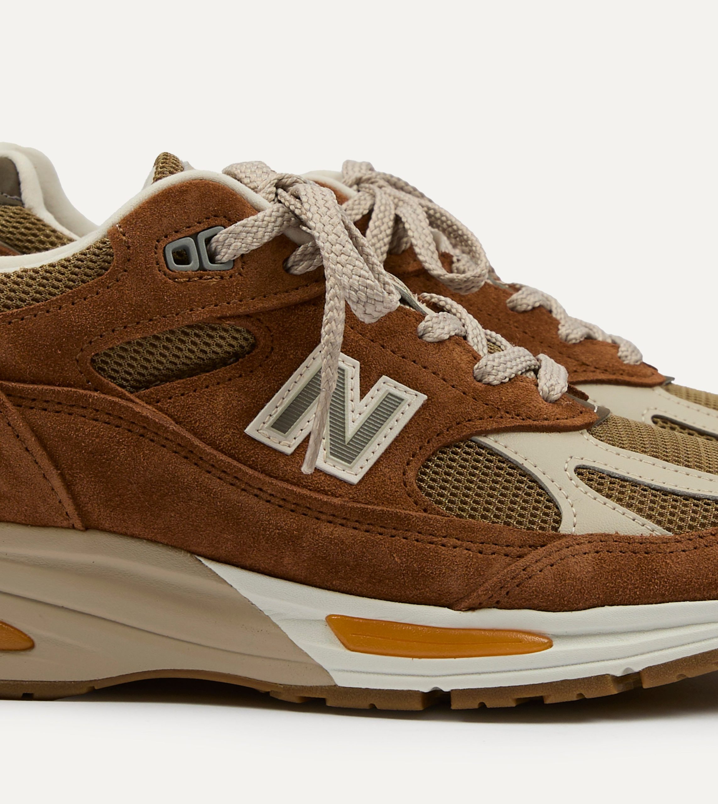 New Balance 'Iconic Influences' Caramel Caf?? Made in UK 991v2 Trainers - Image 3