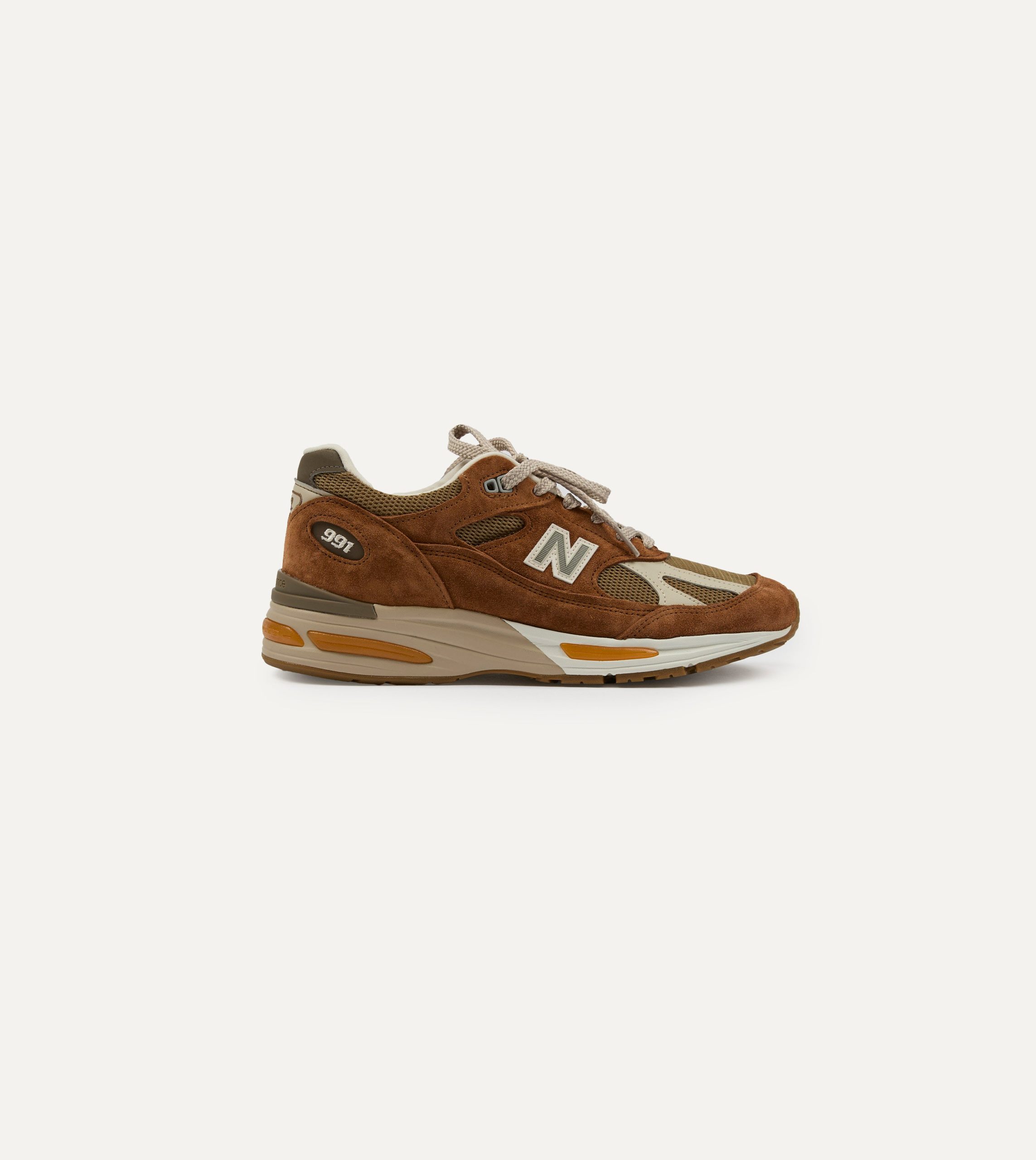 New Balance 'Iconic Influences' Caramel Caf?? Made in UK 991v2 Trainers - Image 7