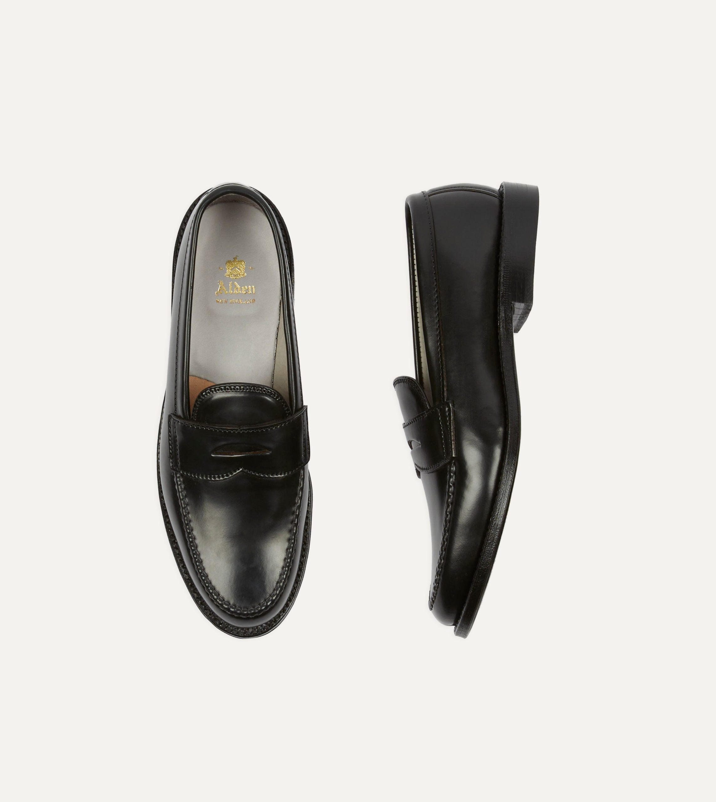 Alden Black Cordovan Handsewn Leisure Loafer - Image 3