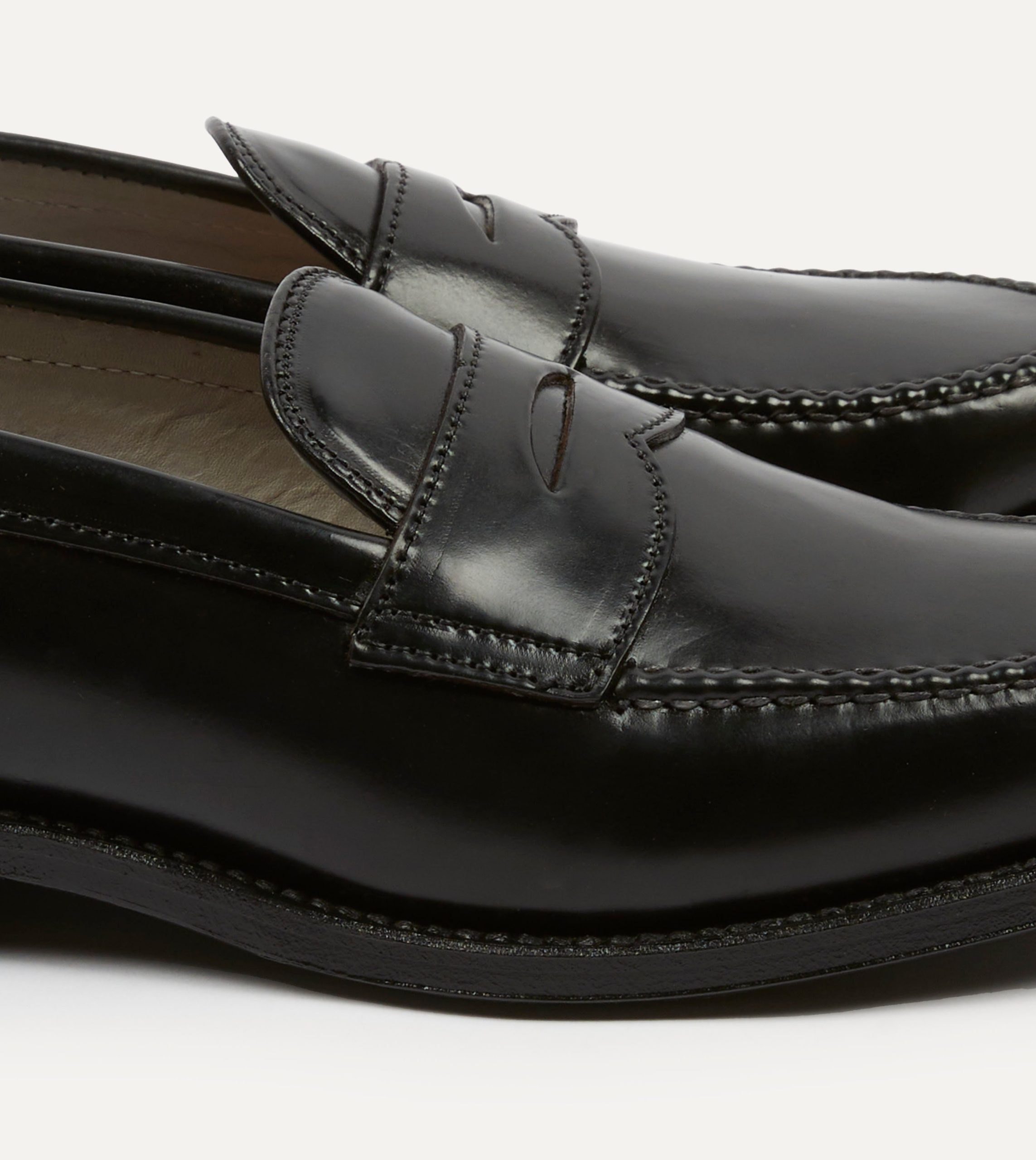 Alden Black Cordovan Handsewn Leisure Loafer - Image 5