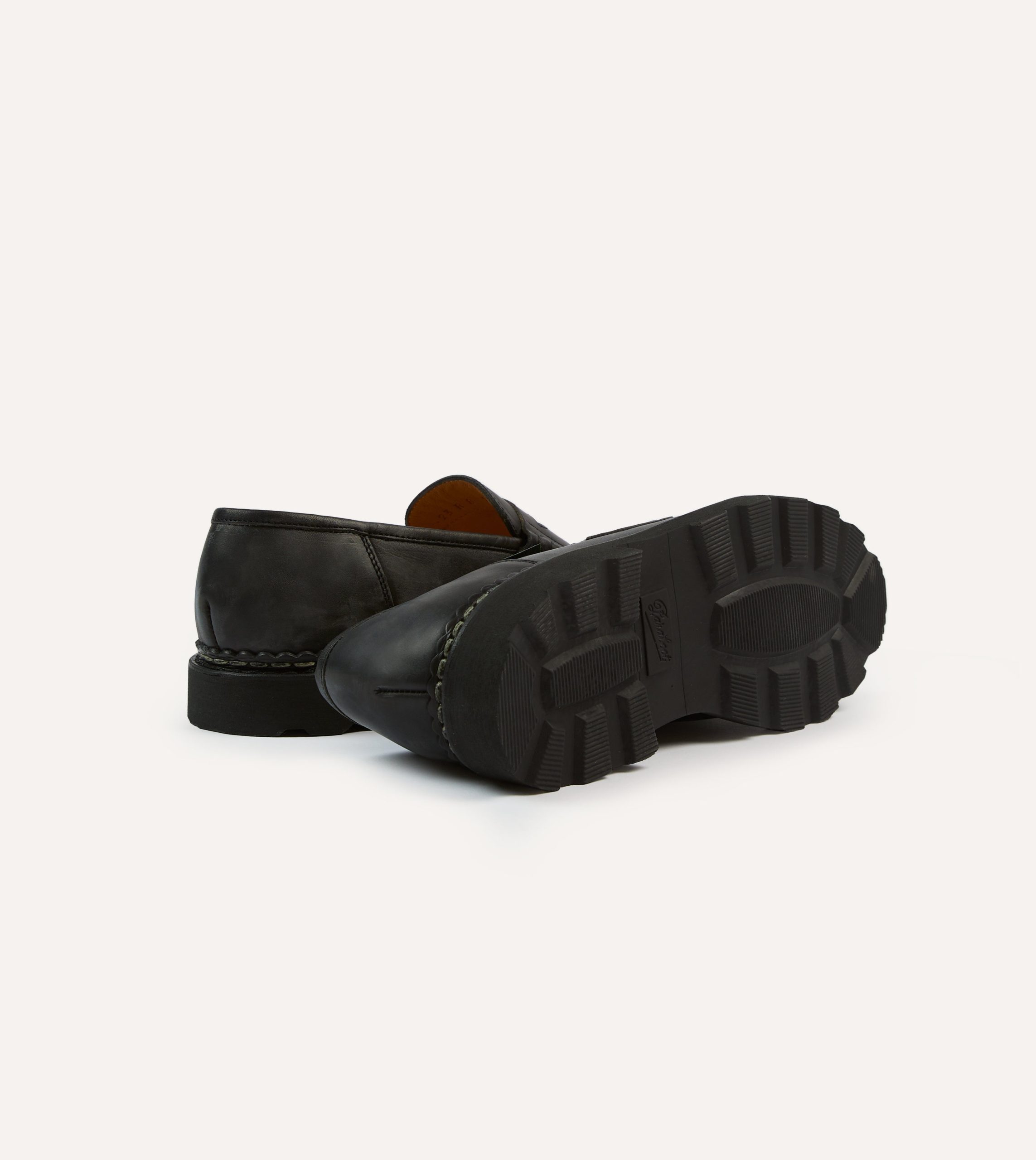 Paraboot Reims Black Leather Loafer - Image 2