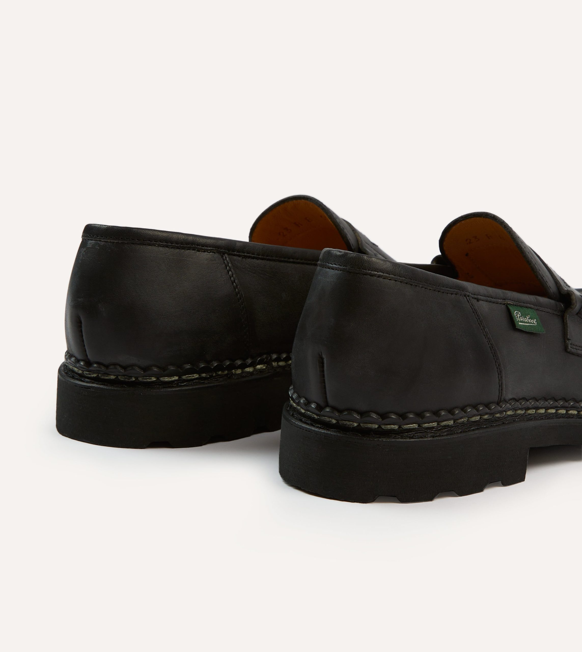 Paraboot Reims Black Leather Loafer - Image 5