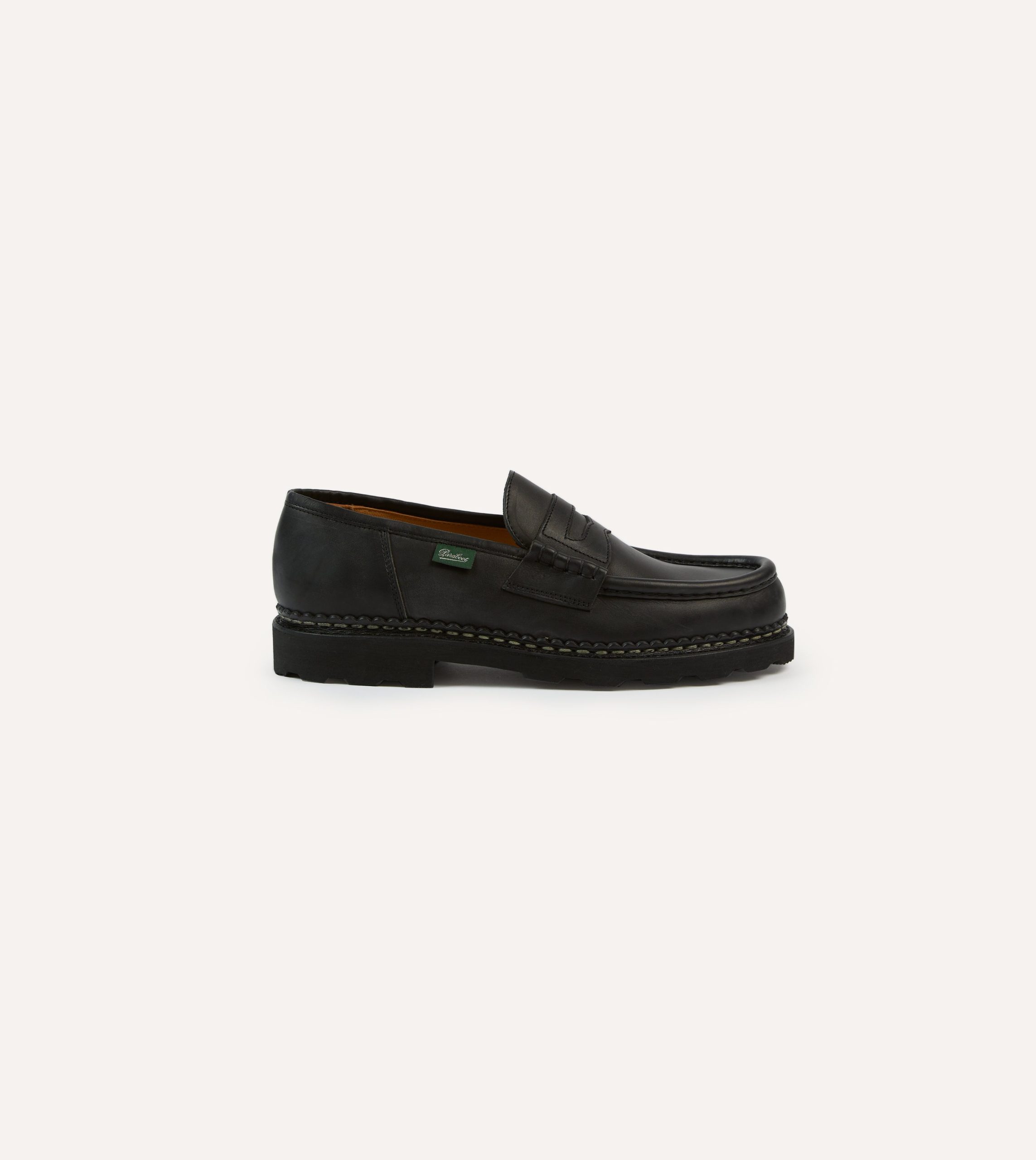 Paraboot Reims Black Leather Loafer - Image 6