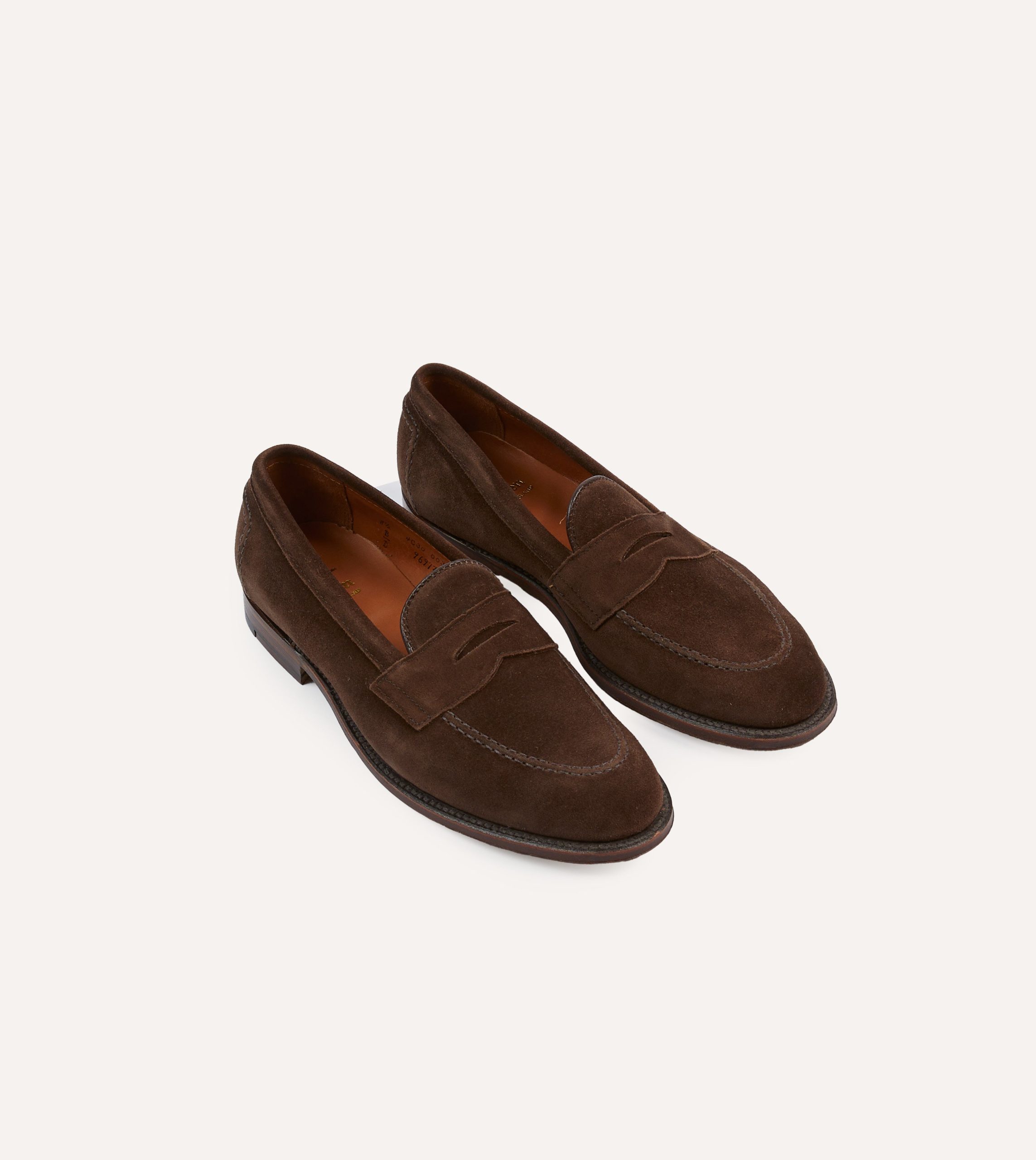 Alden Brown Suede Penny Loafer