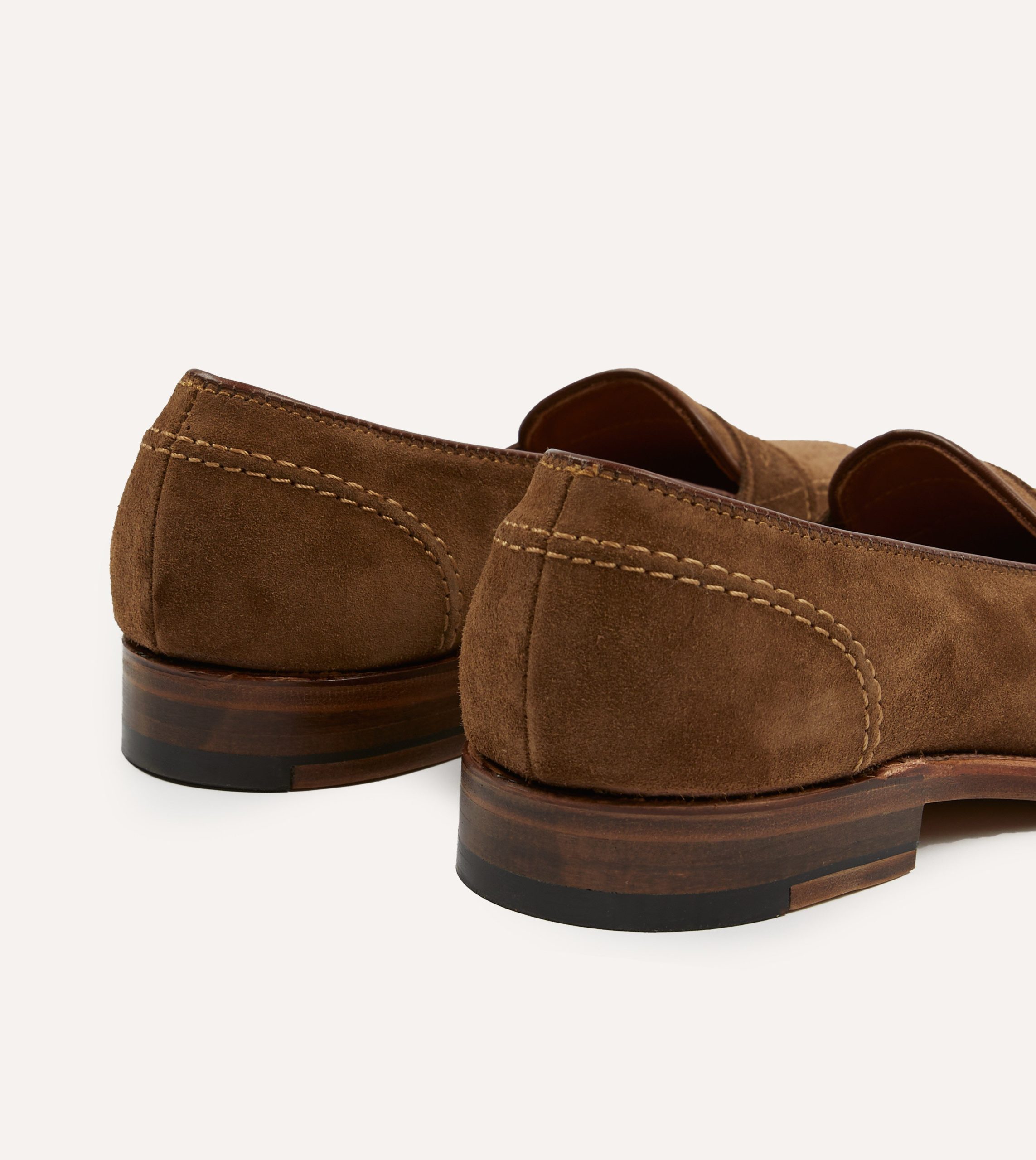 Alden Snuff Suede Full Strap Loafer - Image 5