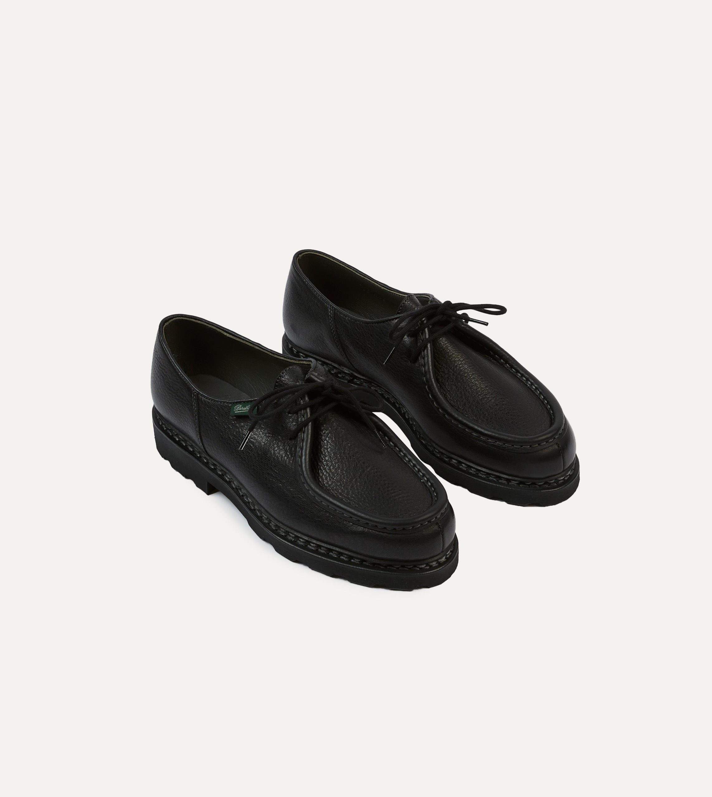 Paraboot Michael Noir Deer Leather Derby Shoe