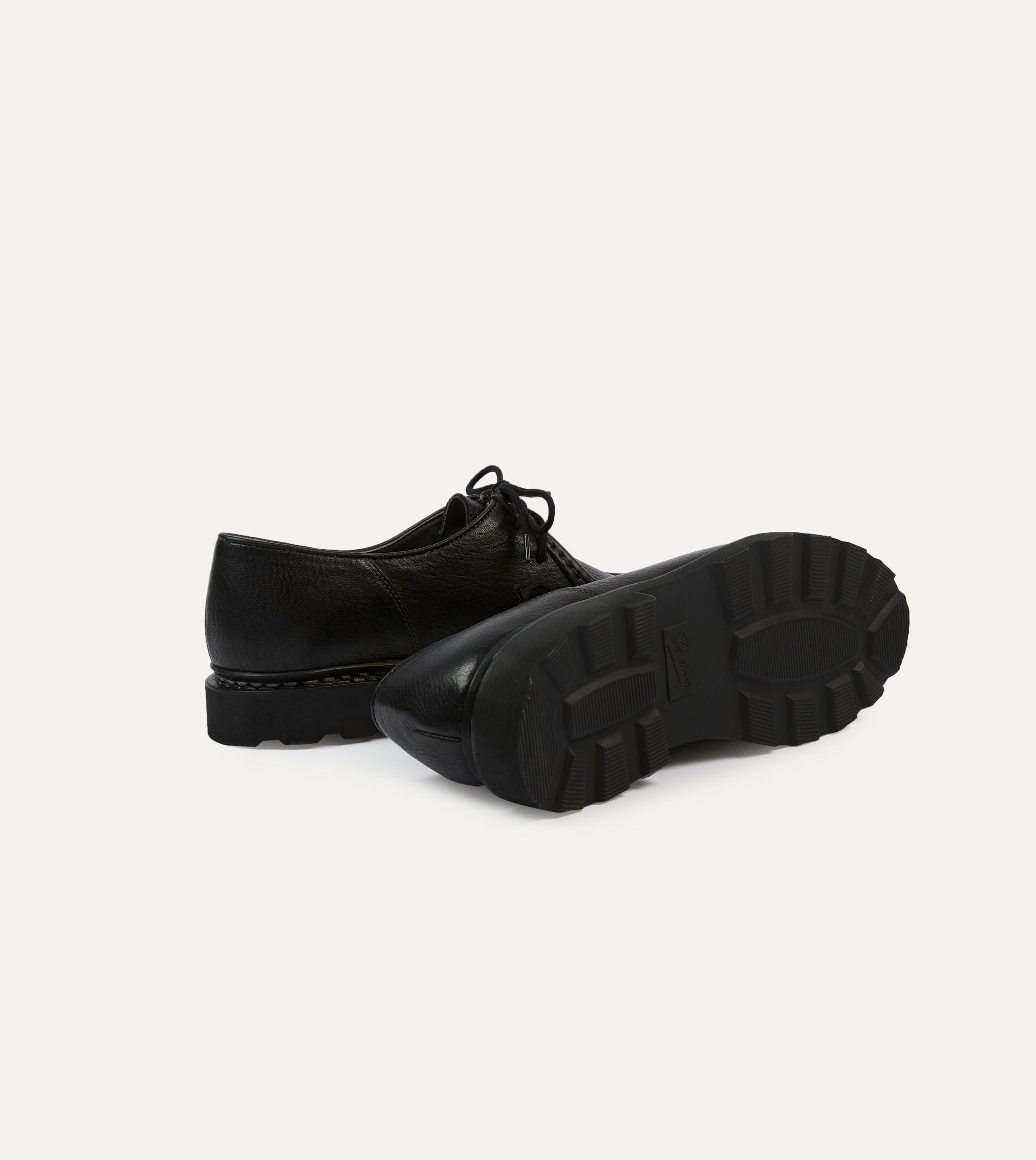 Paraboot Michael Noir Deer Leather Derby Shoe - Image 2