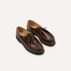 Paraboot Michael Brown Leather Derby Shoe