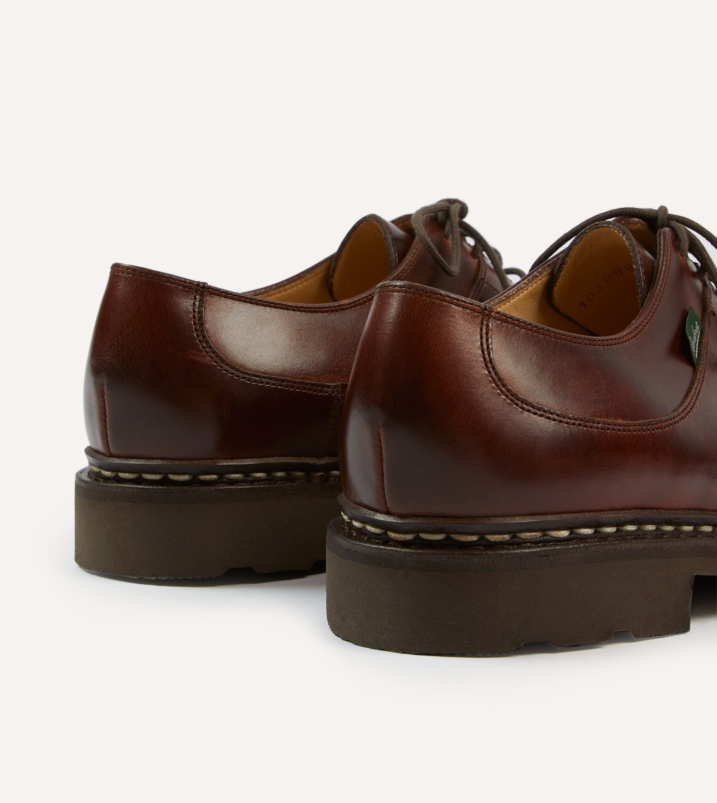 Paraboot Avignon Brown Leather Derby Shoe - Image 5