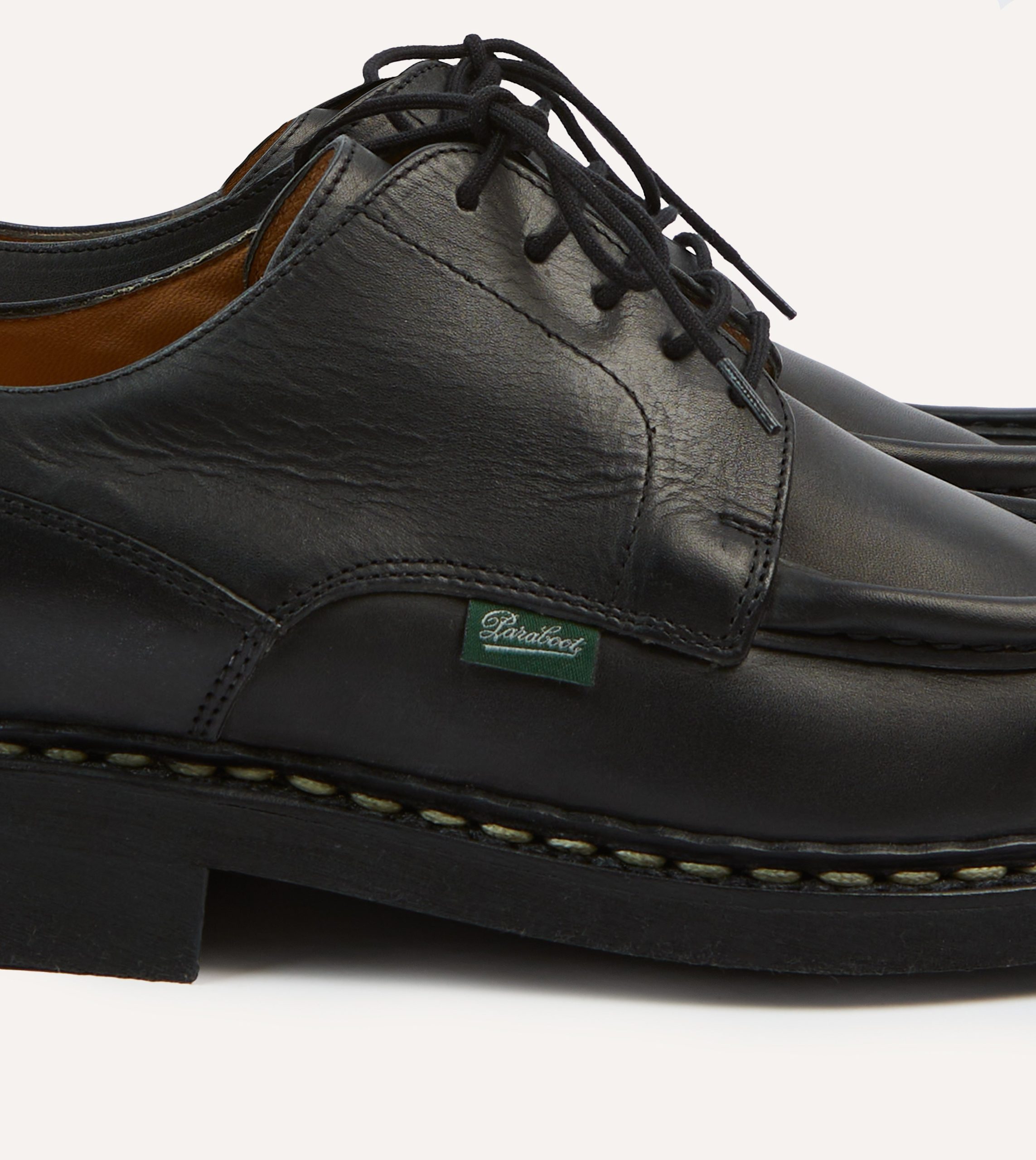 Paraboot Villandry Noir Calf Leather Derby Shoe - Image 3