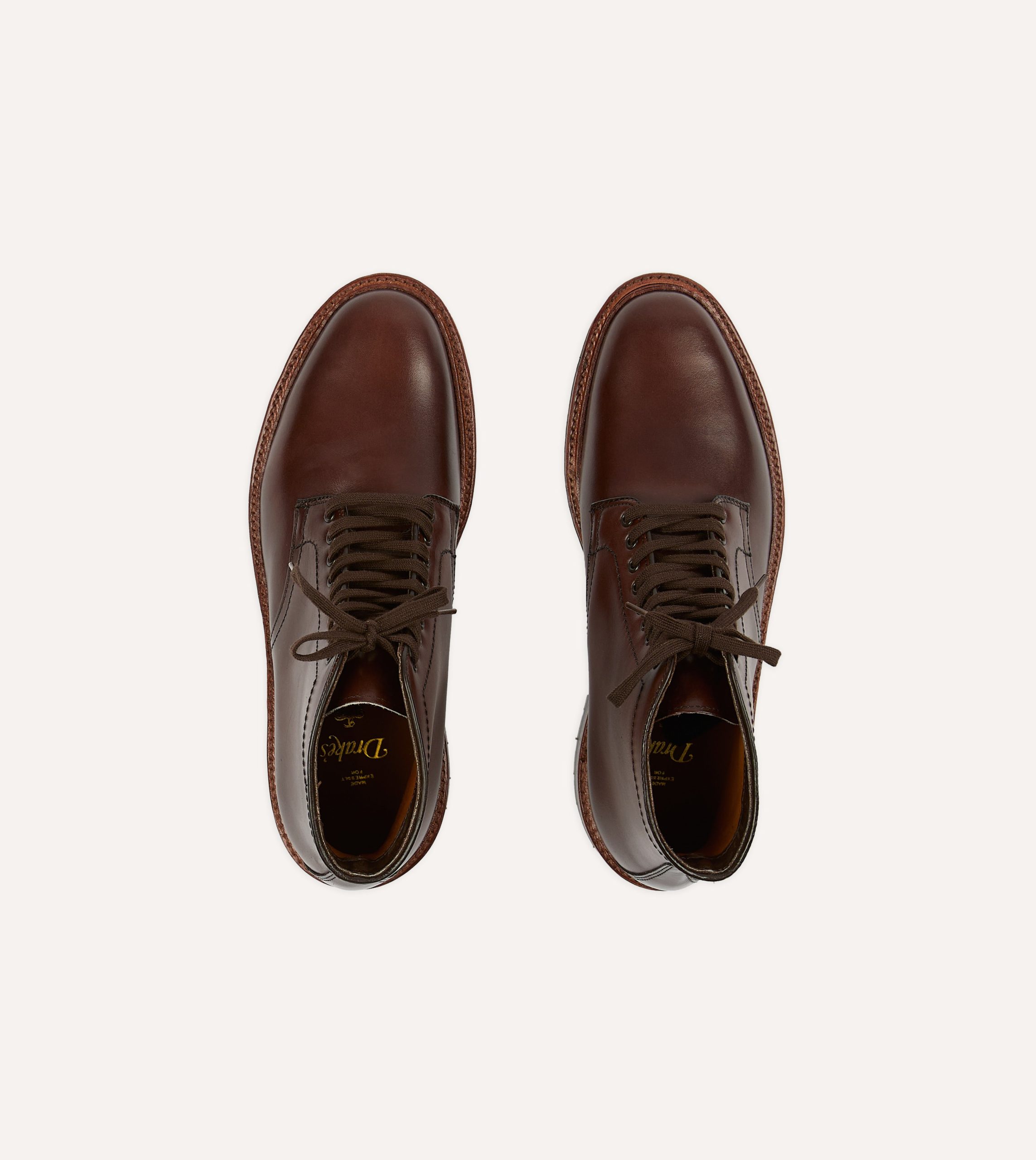 Alden Brown Calf Leather Plain Toe Boot - Image 4
