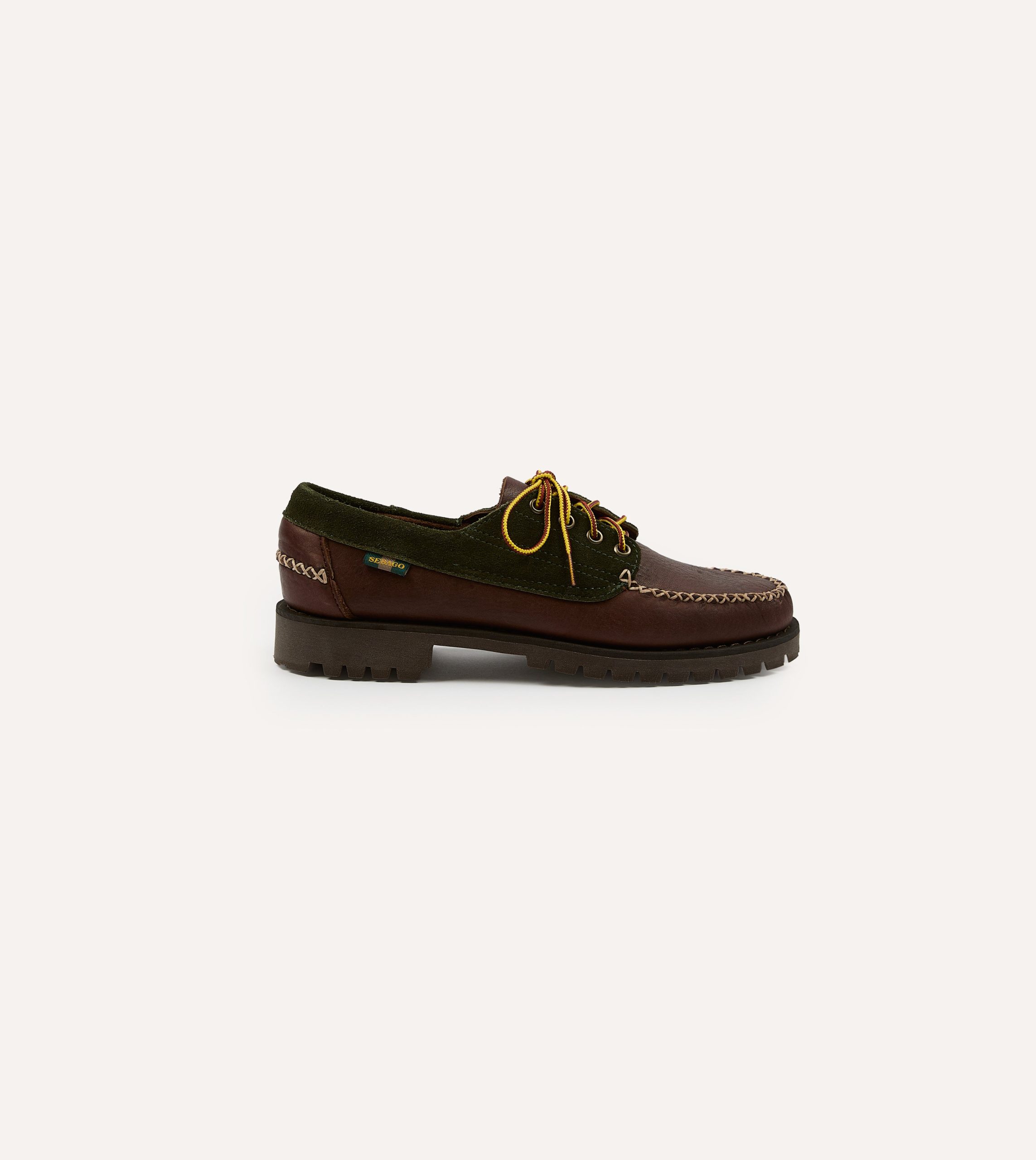 Drake's by Sebago Campsides Askook Patchwork Suede Shoe - Image 6