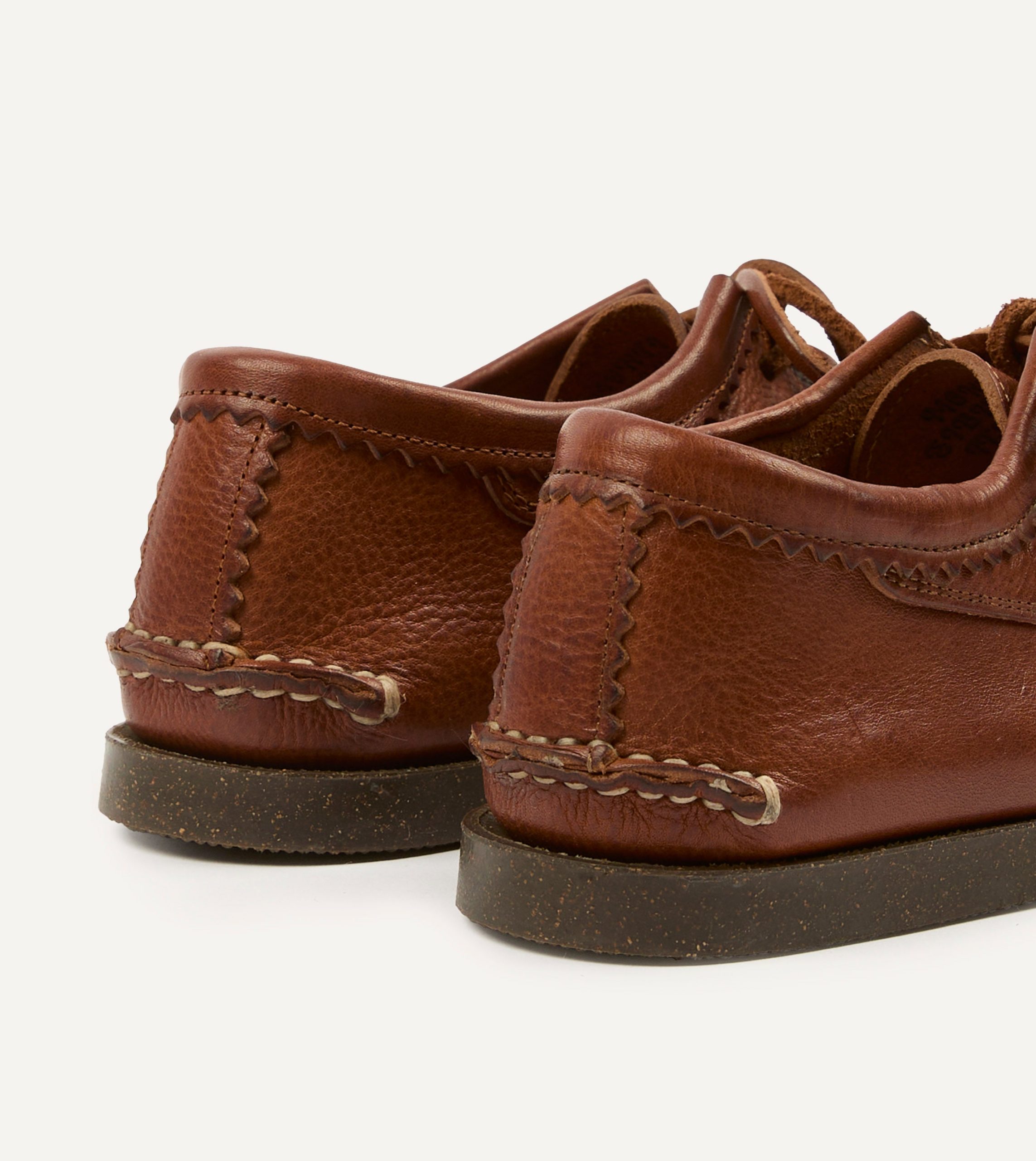 Yuketen Cognac Italian Blucher with Camp Sole - Image 5