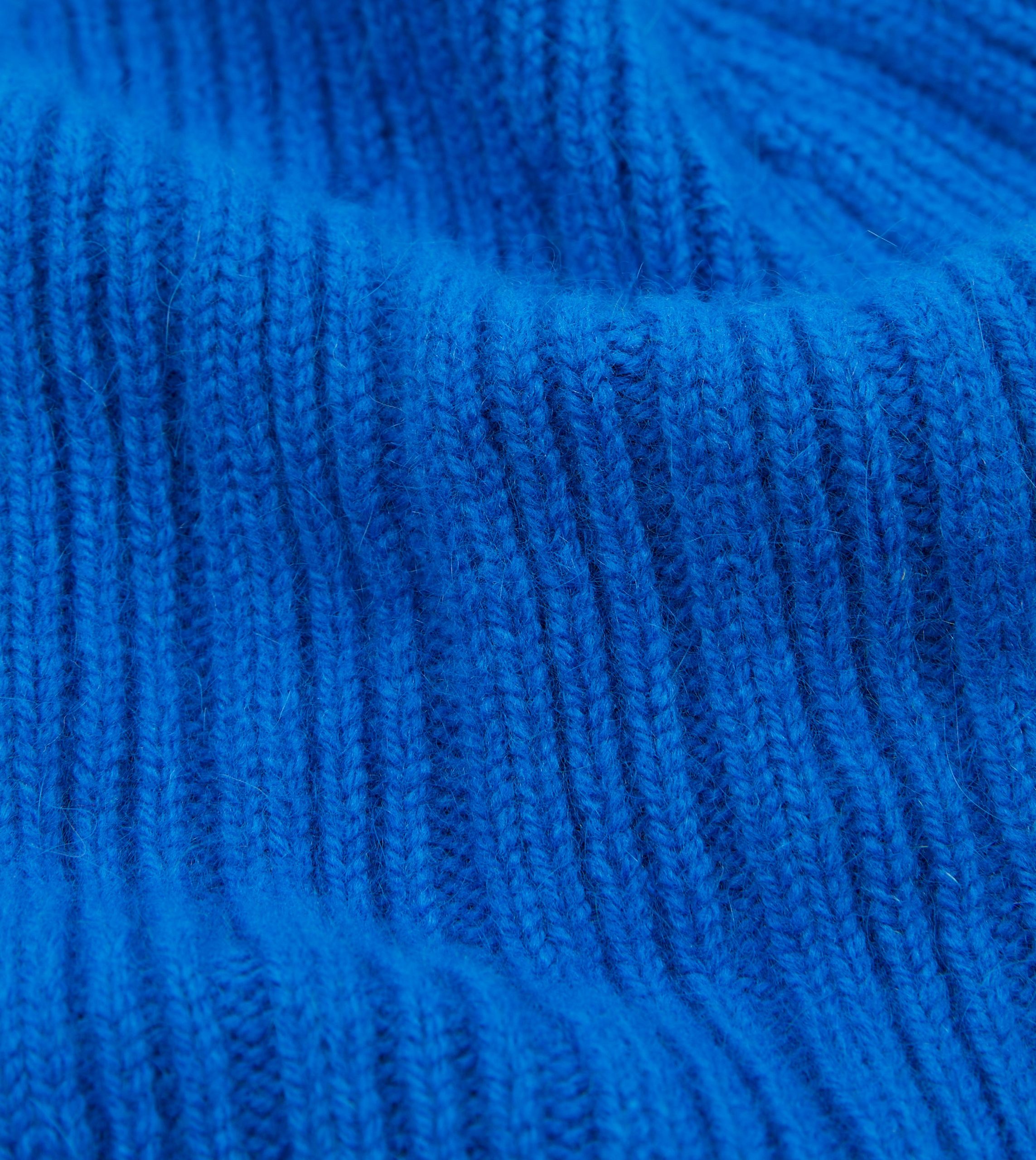 Blue Geelongora Ribbed Knit Cap - Image 2