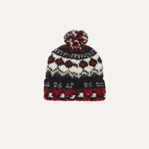 Chamula for Drake's Navy Fairisle Merino Knit Cap