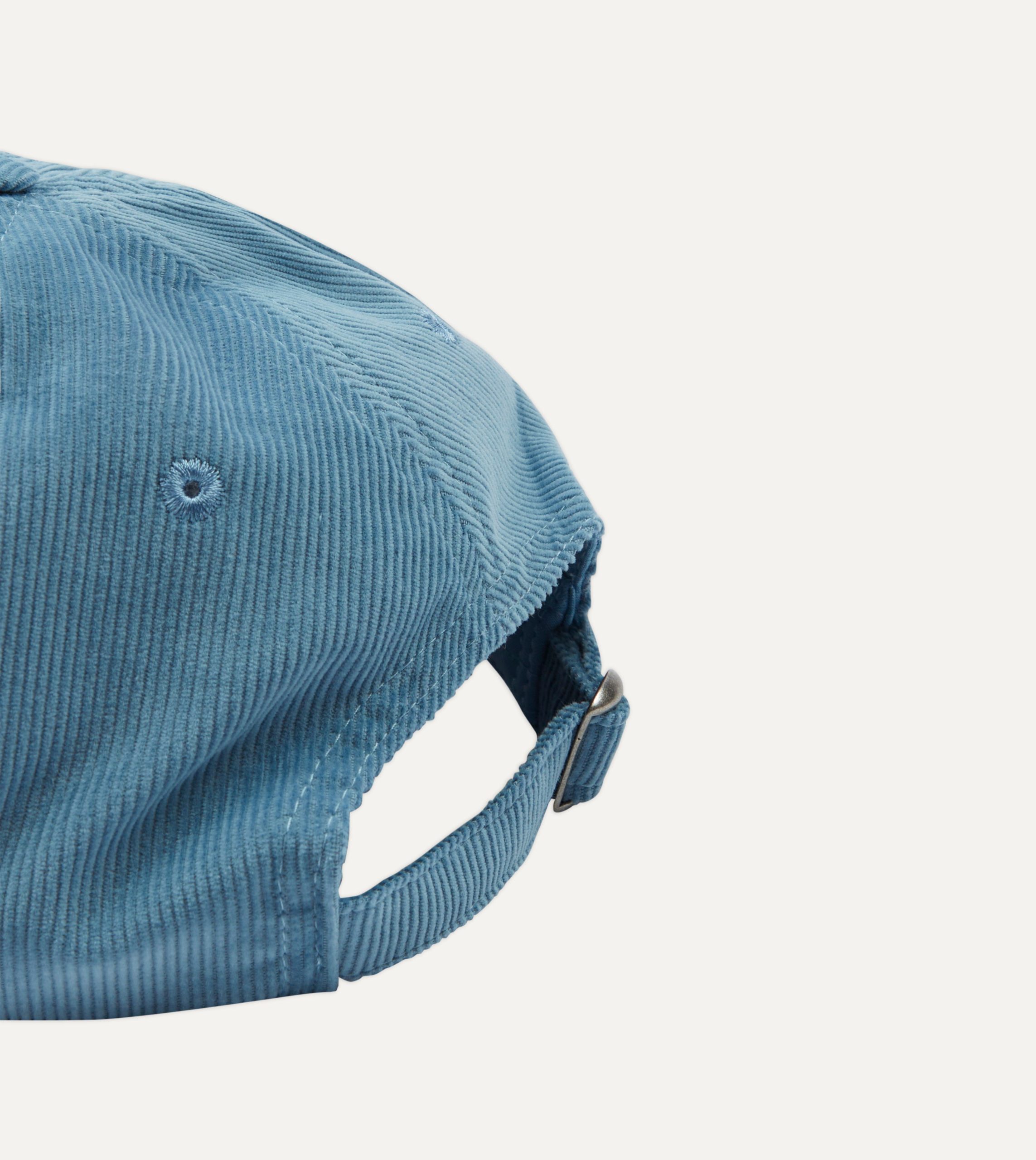 Blue Pigeon Flag Emblem Cotton Corduroy Baseball Cap - Image 2