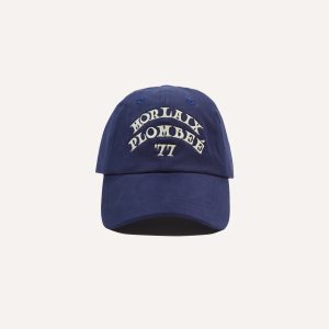 Navy Morlaix Plombeé '77 Cotton Twill Baseball Cap
