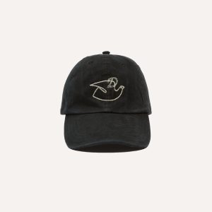 Drake's by A. Levine Black Cotton Twill Baseball Cap