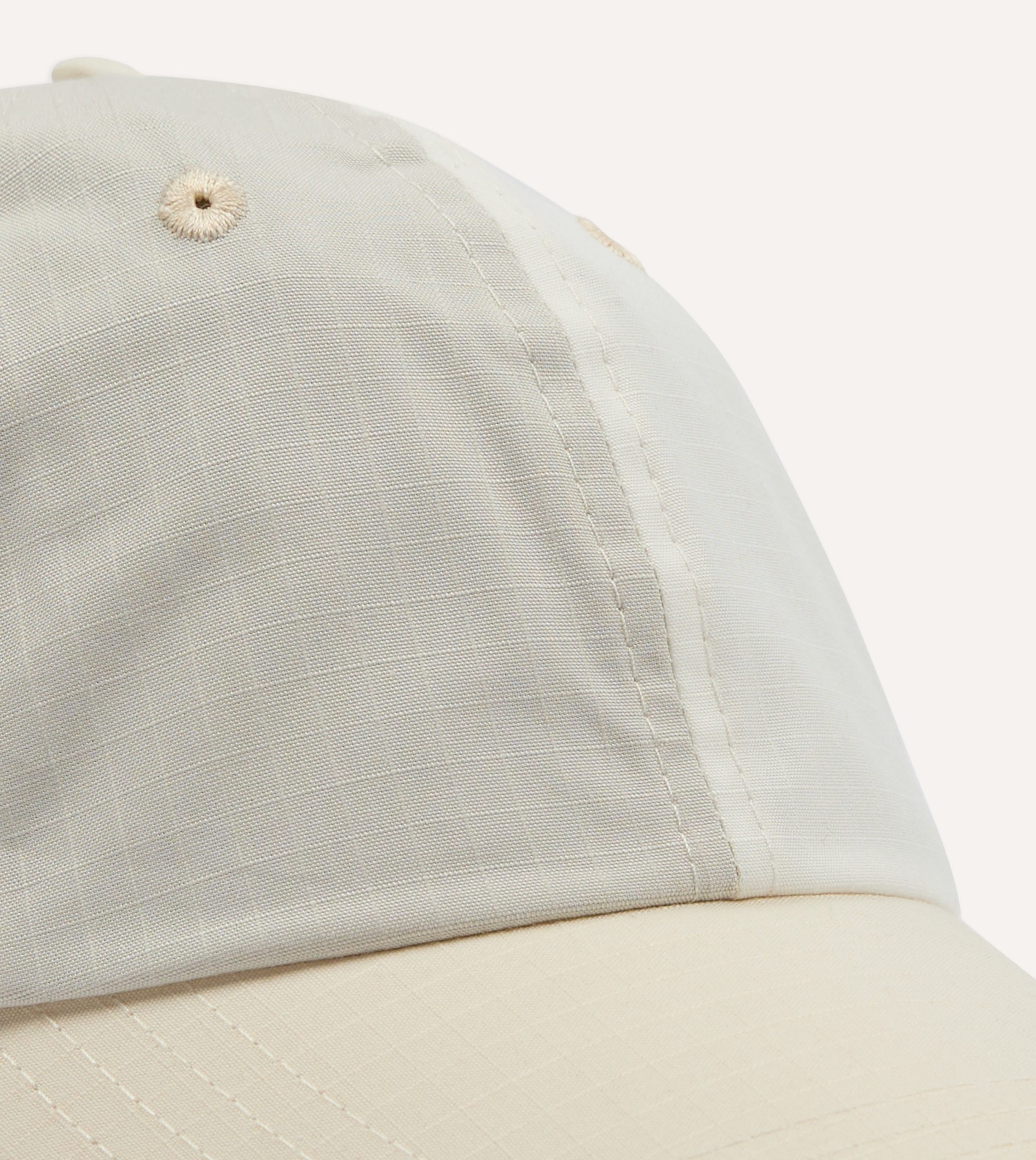 Drake's and New Balance Waxed Ripstop Cotton Baseball Cap - Image 3