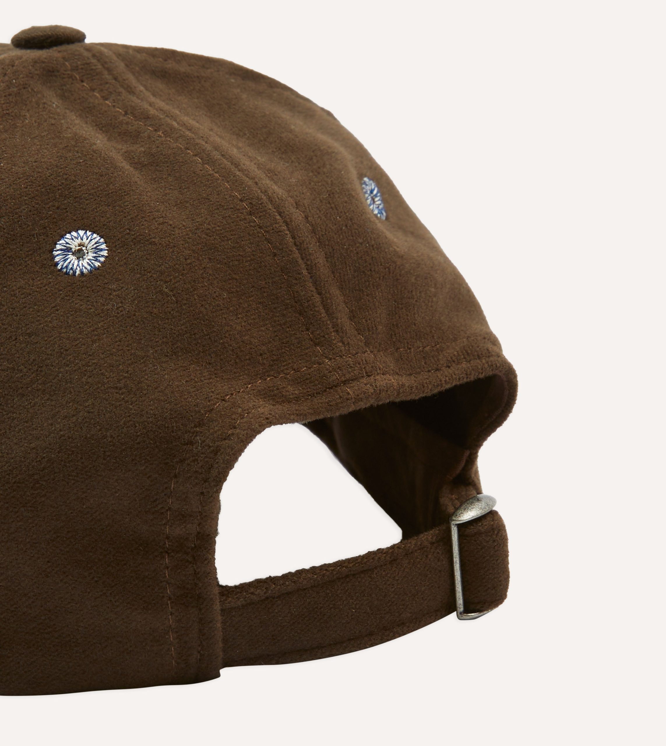 Brown Horse Emblem Moleskin Baseball Cap - Image 2