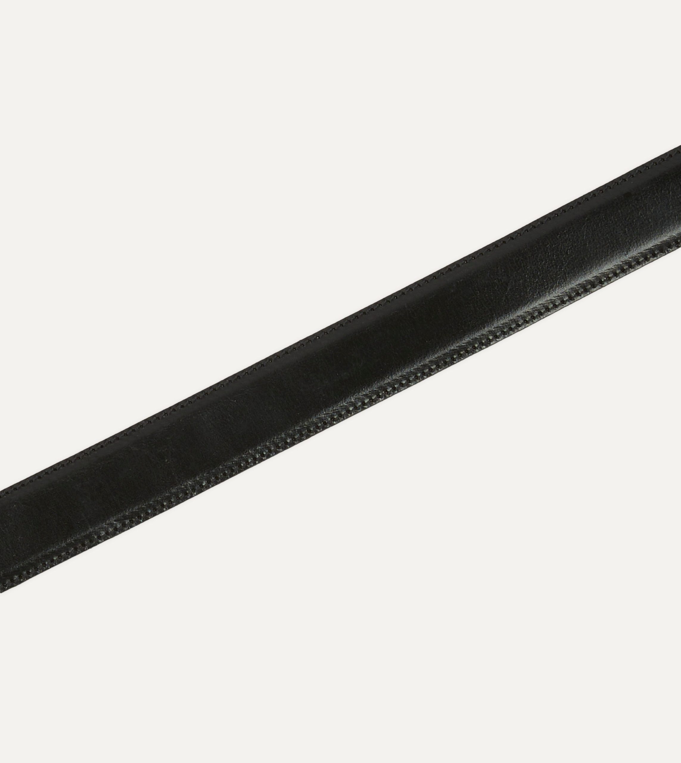 Black Bridle Calf Leather Western Belt - Image 4