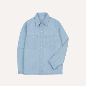 Bleach Wash Denim Field Shirt
