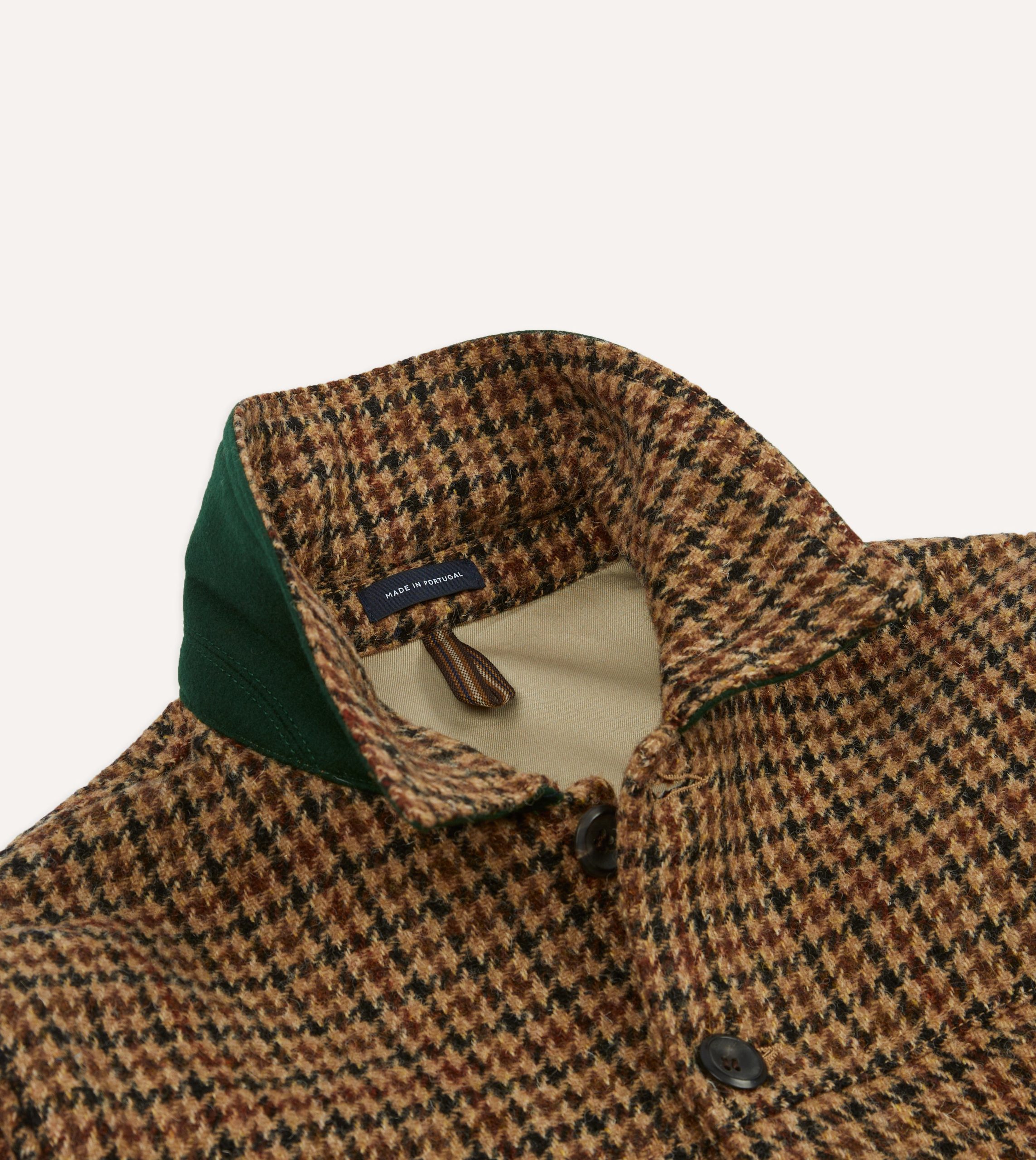 Houndstooth Check Harris Tweed Donkey Jacket - Image 4