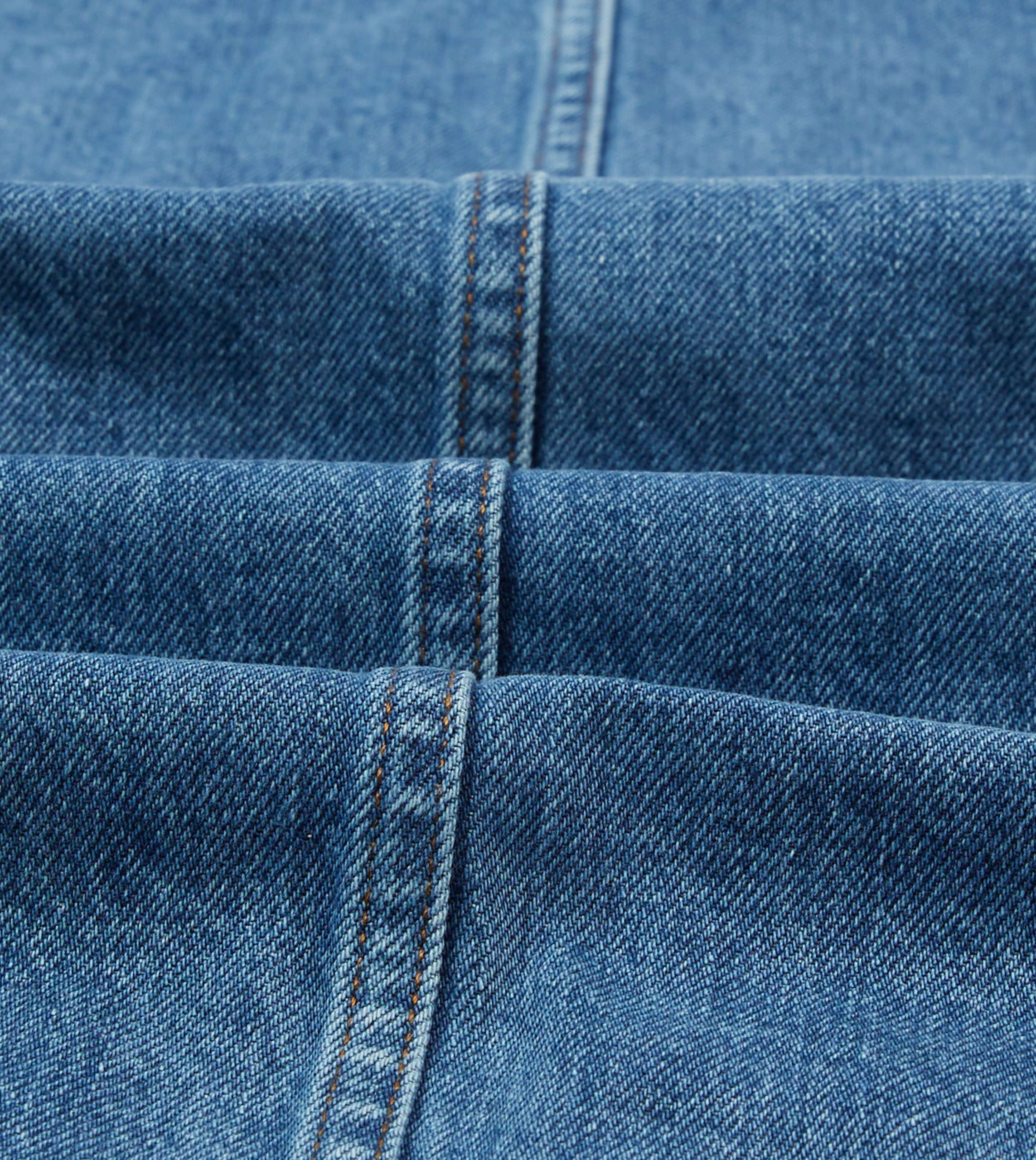 Bleach Wash Denim Work Jacket - Image 2