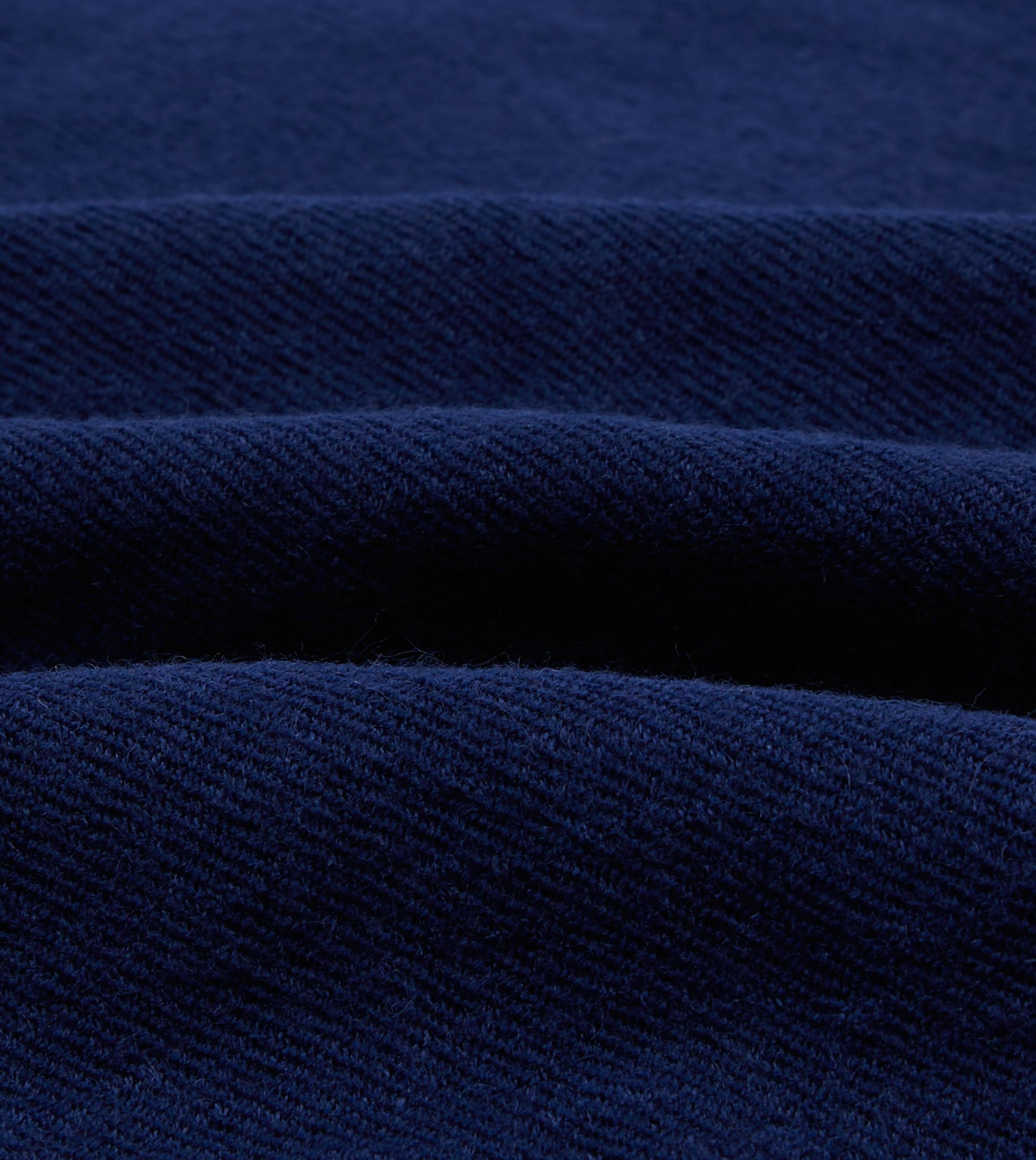 Blue Wool-Linen Three-Pocket Chore Jacket - Image 2