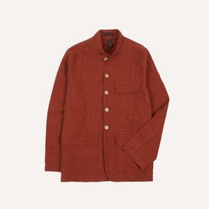 Rust Linen Forestiere Jacket