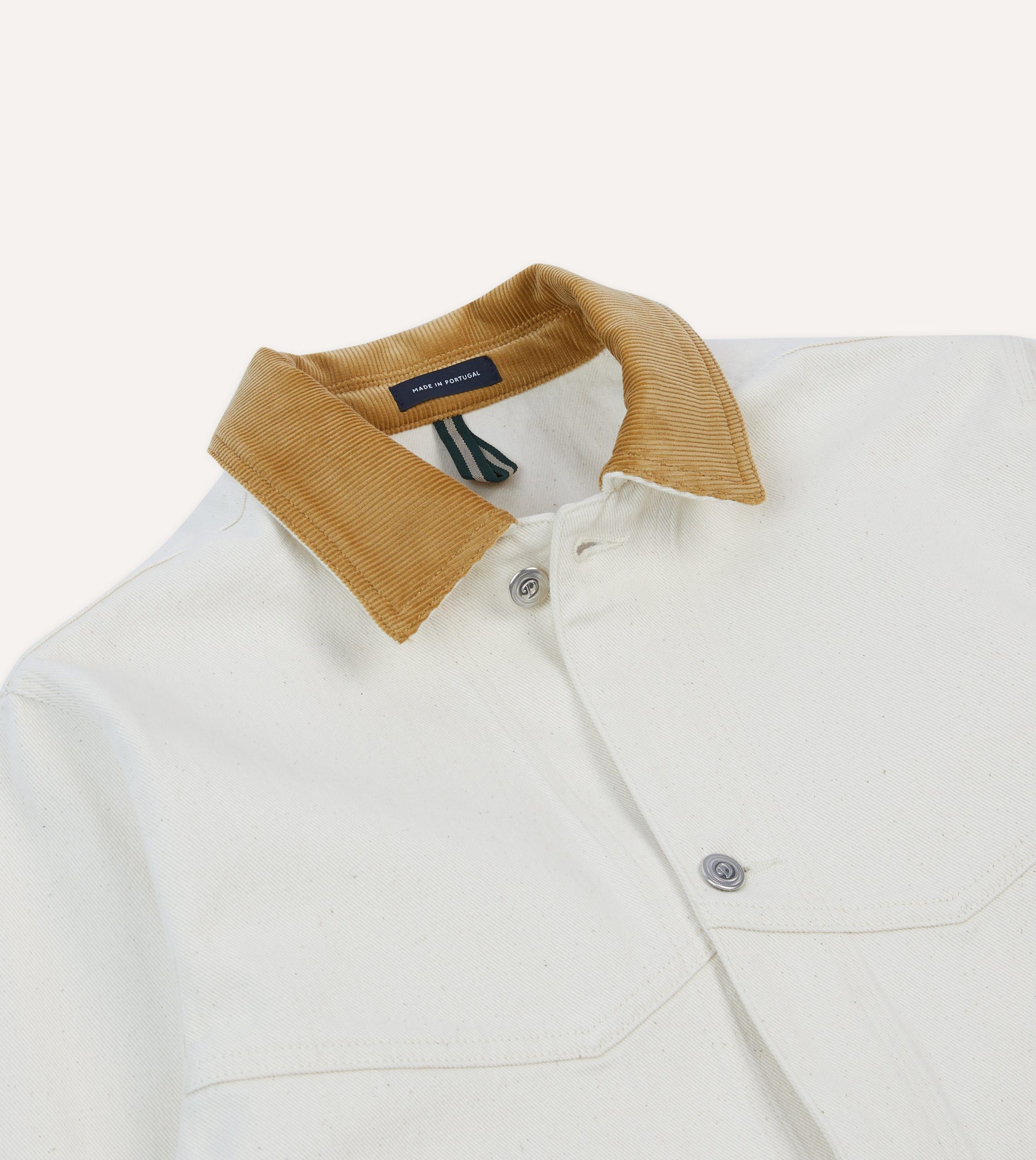 Ecru Denim Western Chore Jacket - Image 3