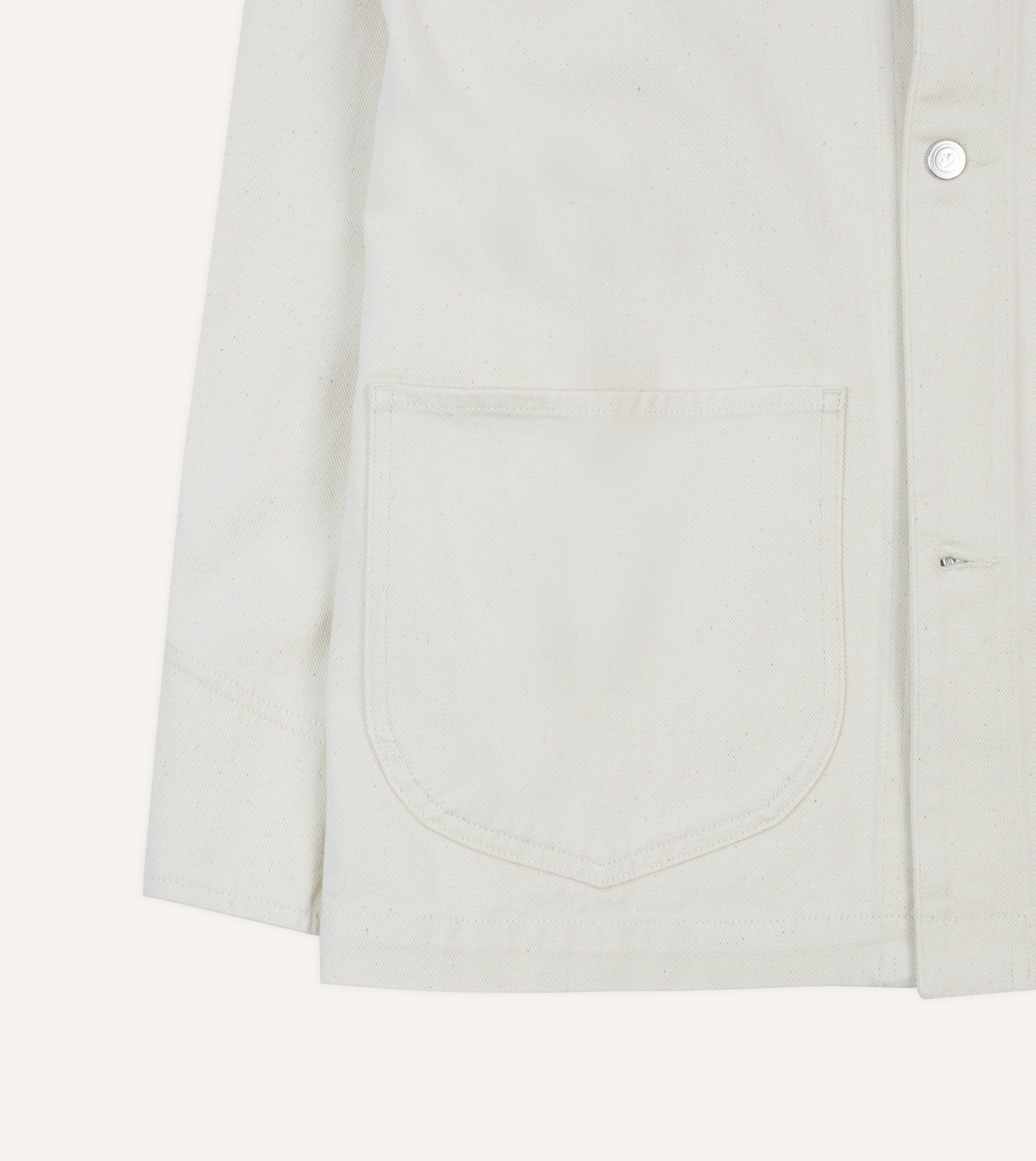 Ecru Denim Western Chore Jacket - Image 5