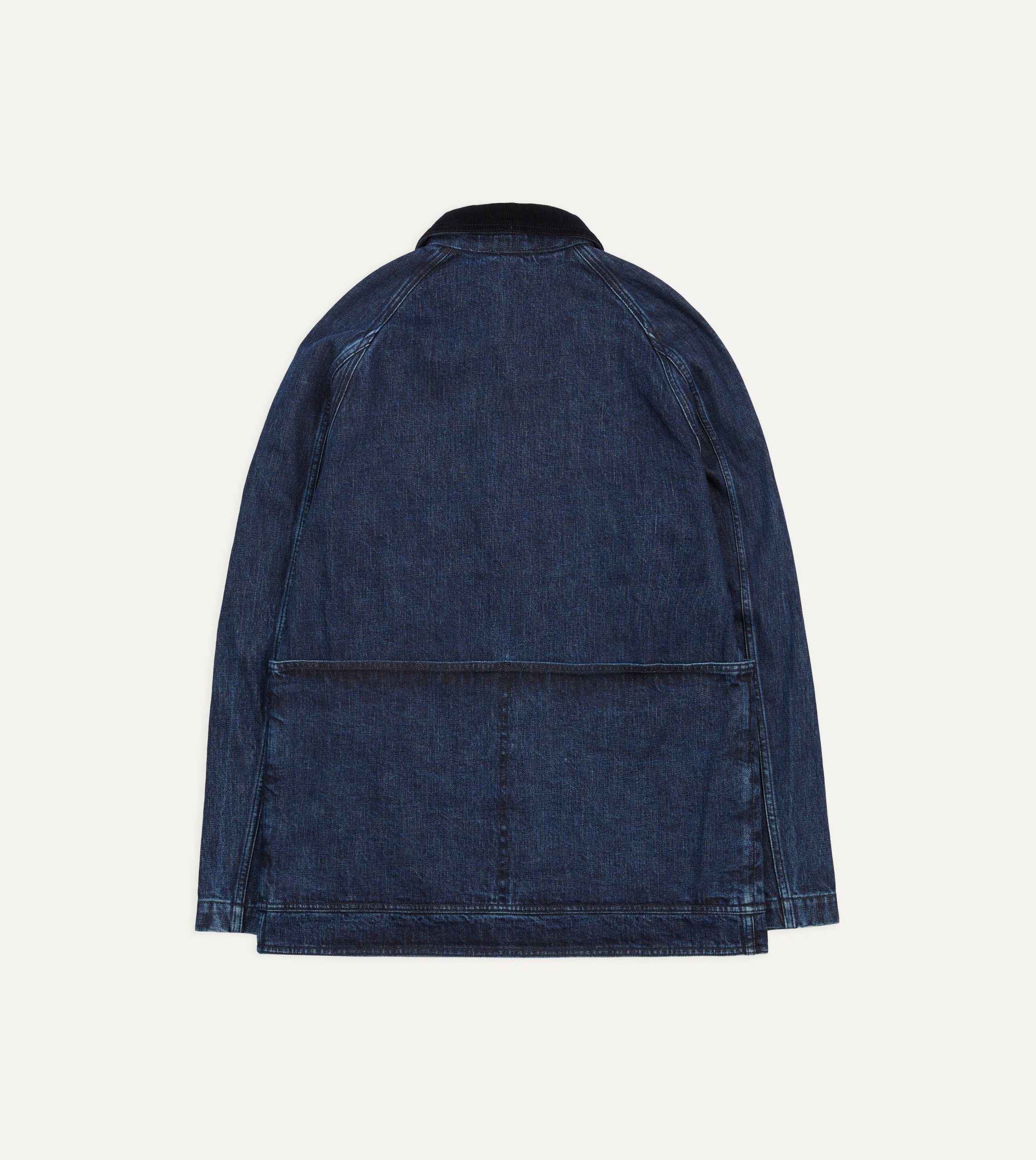 Indigo Wash Denim Field Jacket - Image 8