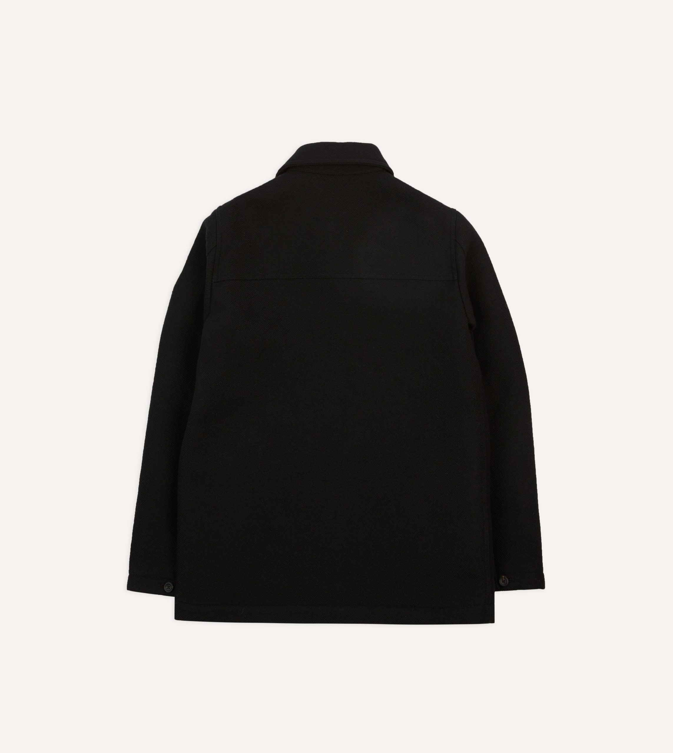 Black Wool Donkey Jacket - Image 7