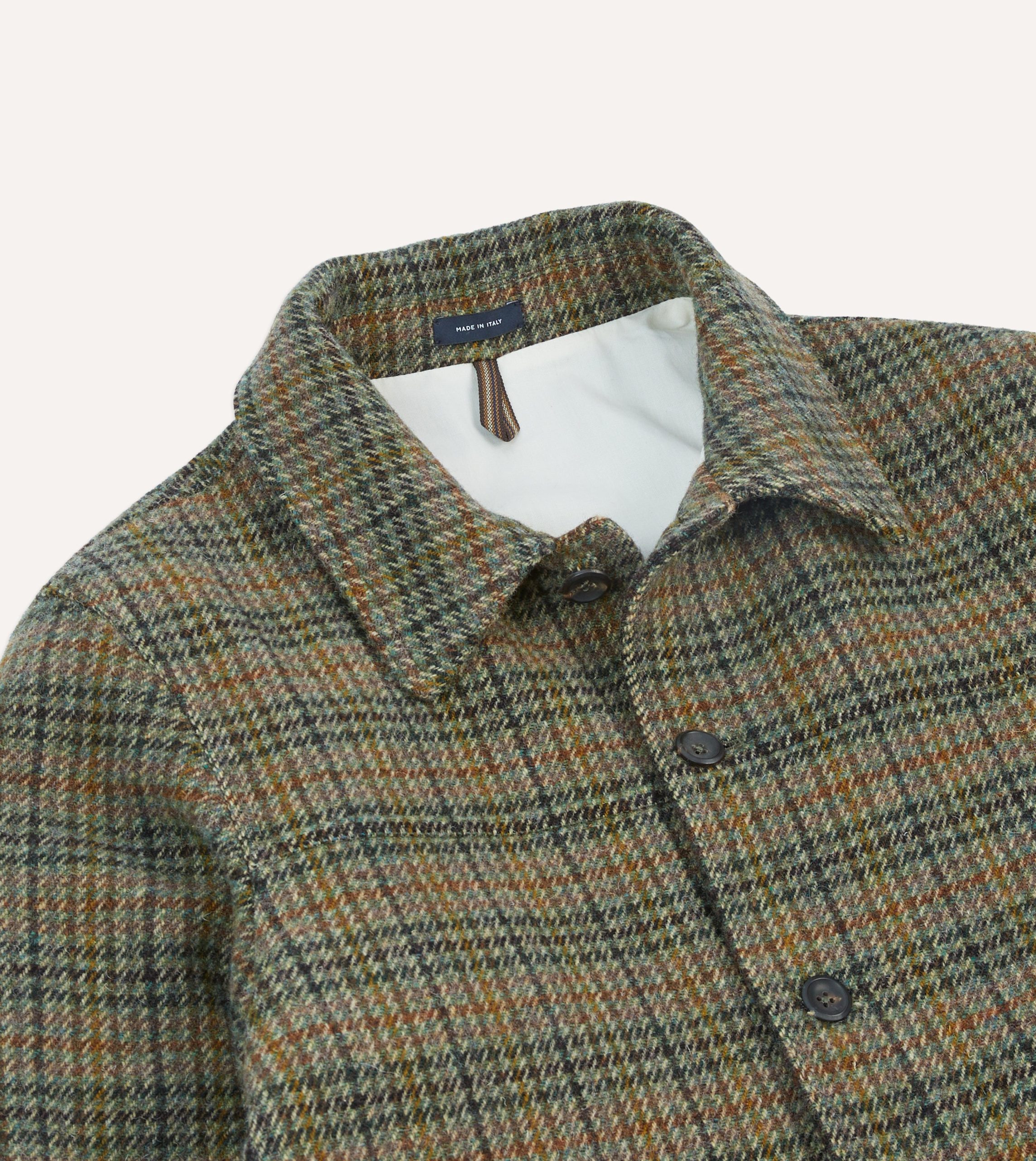 Green Check Tweed Donkey Jacket - Image 3