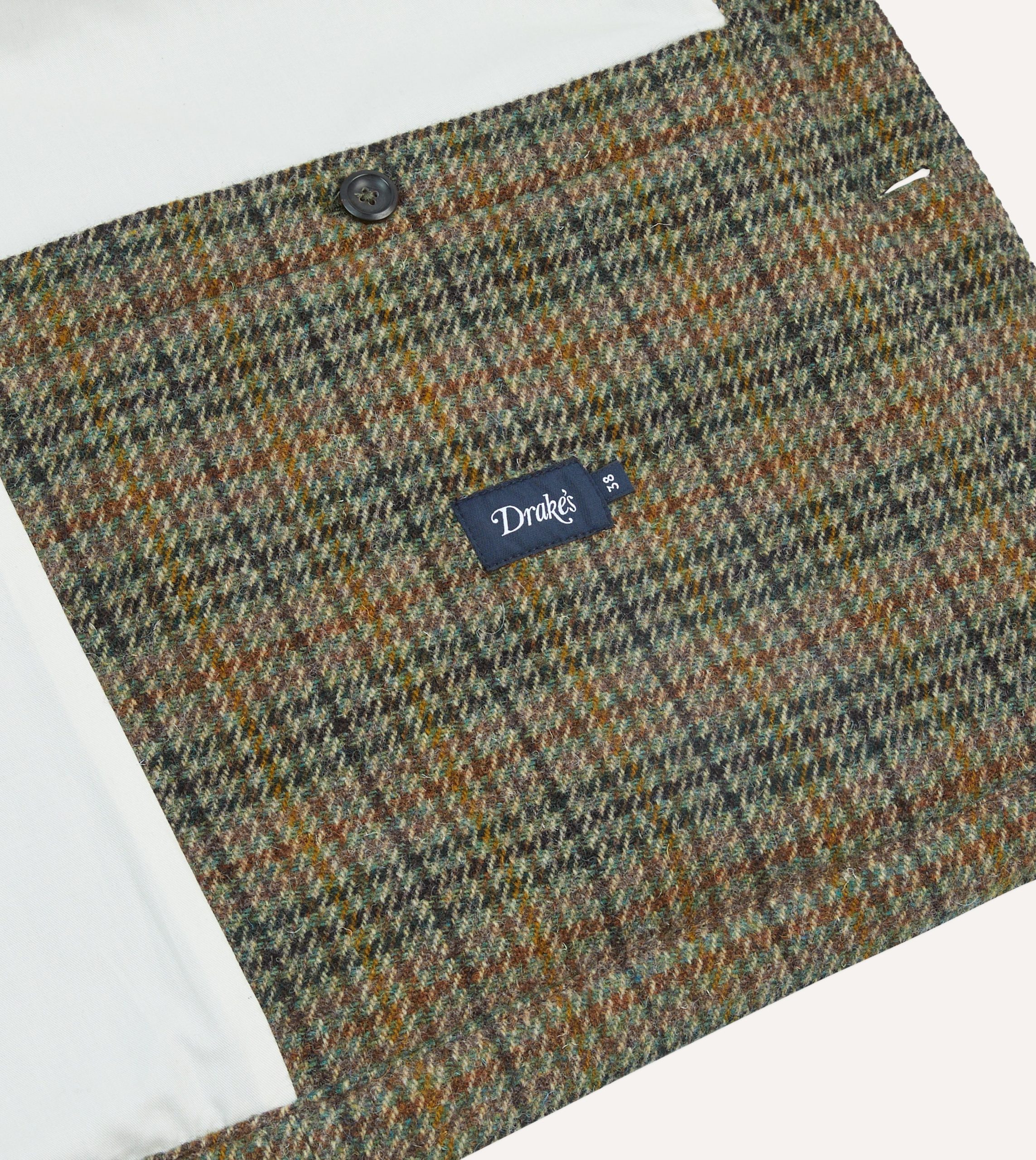 Green Check Tweed Donkey Jacket - Image 7