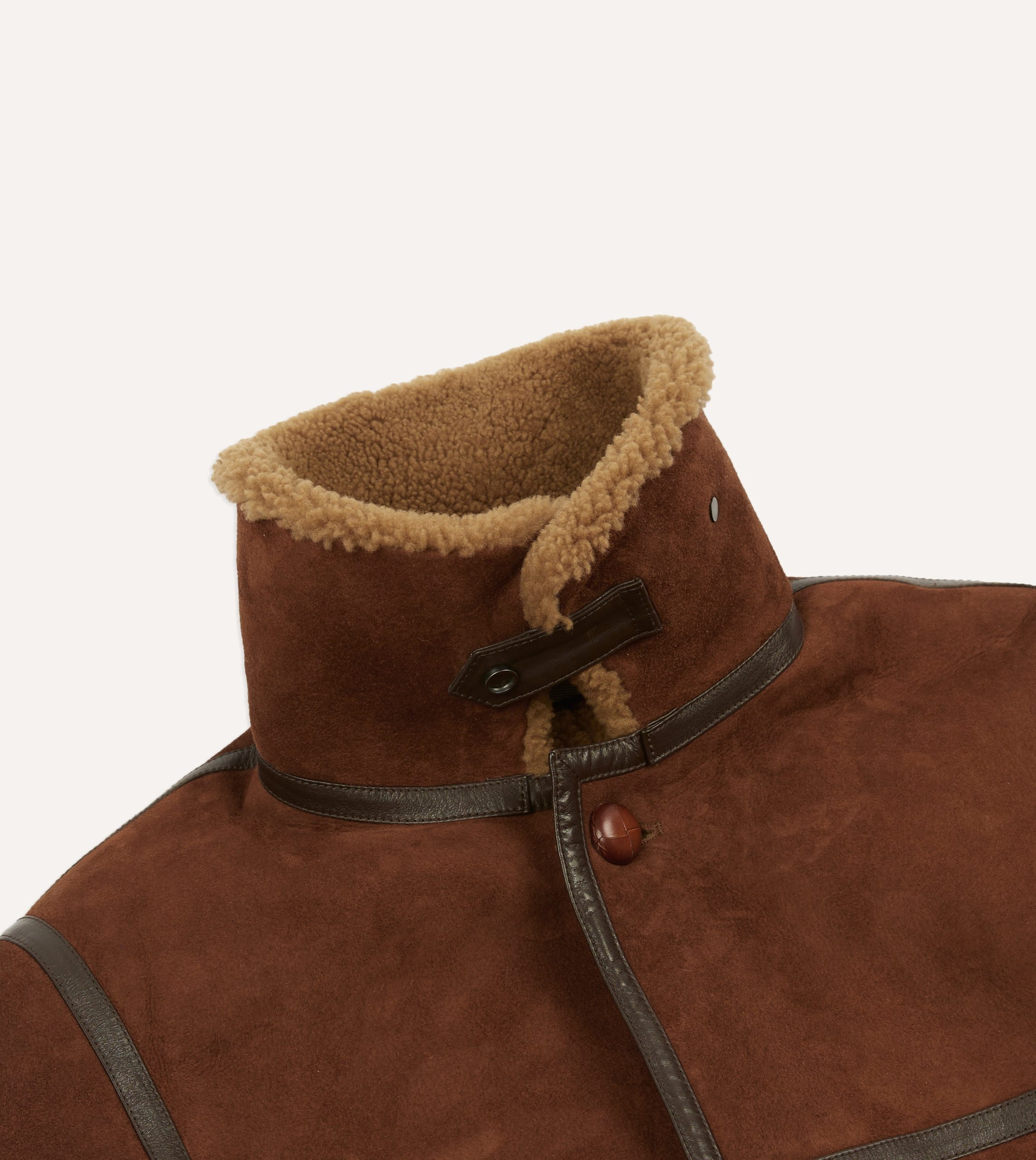 Shearling Car Coat - Image 4